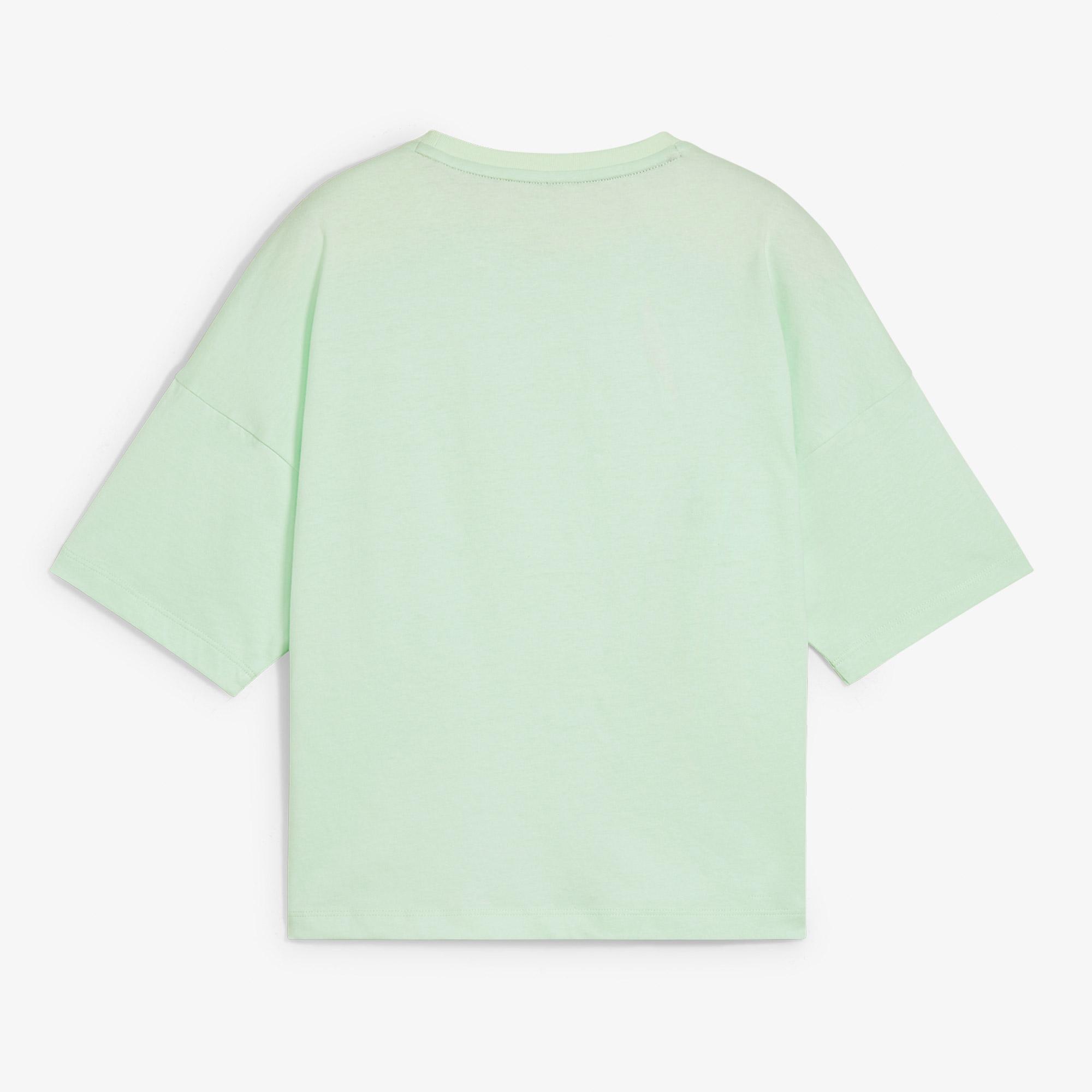 Puma Essentials Cropped Logo Kadın Beyaz T-Shirt