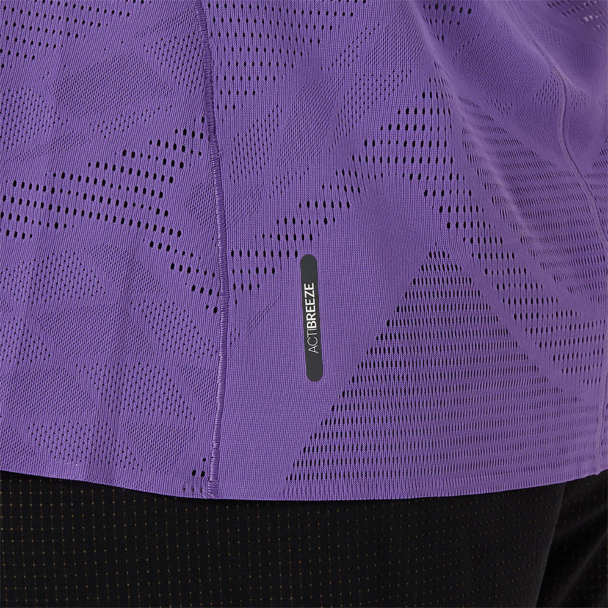 Asics Metarun Ss Top Kadın Mor T-Shirt