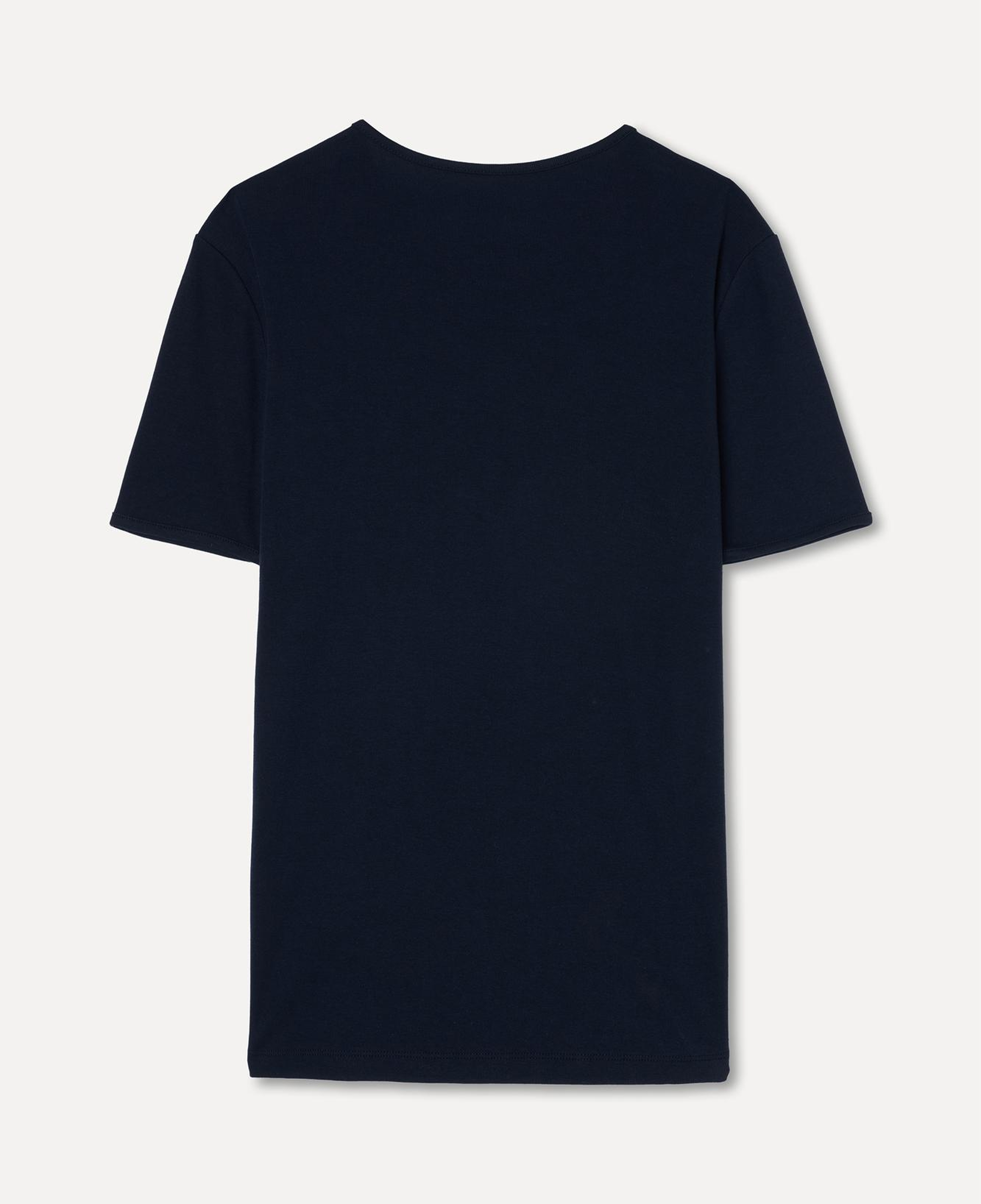Erkek Lacivert Bisiklet Yaka T-Shirt