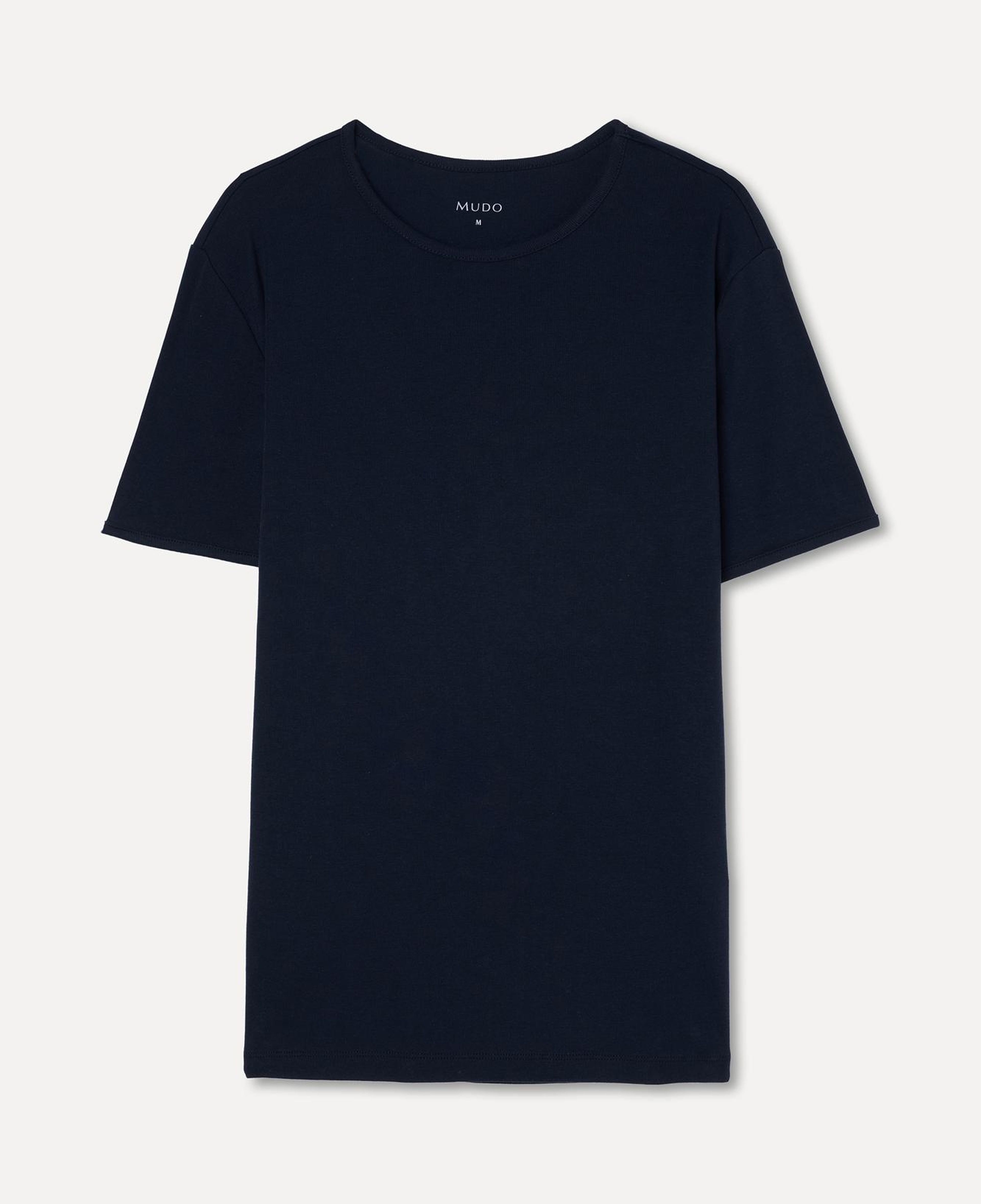 Erkek Lacivert Bisiklet Yaka T-Shirt