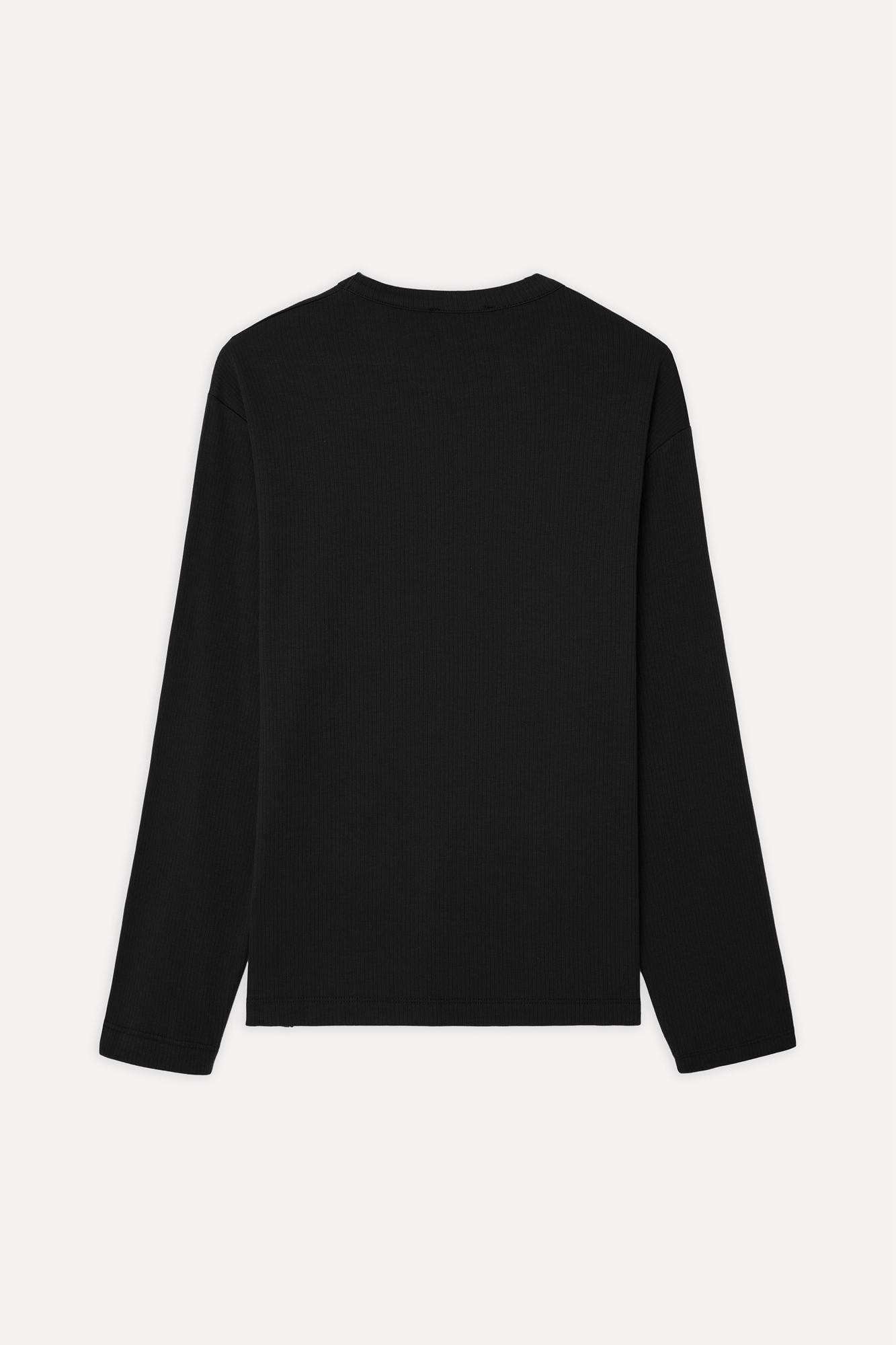 Erkek Siyah Comfort Fit Bisiklet Yaka T-Shirt