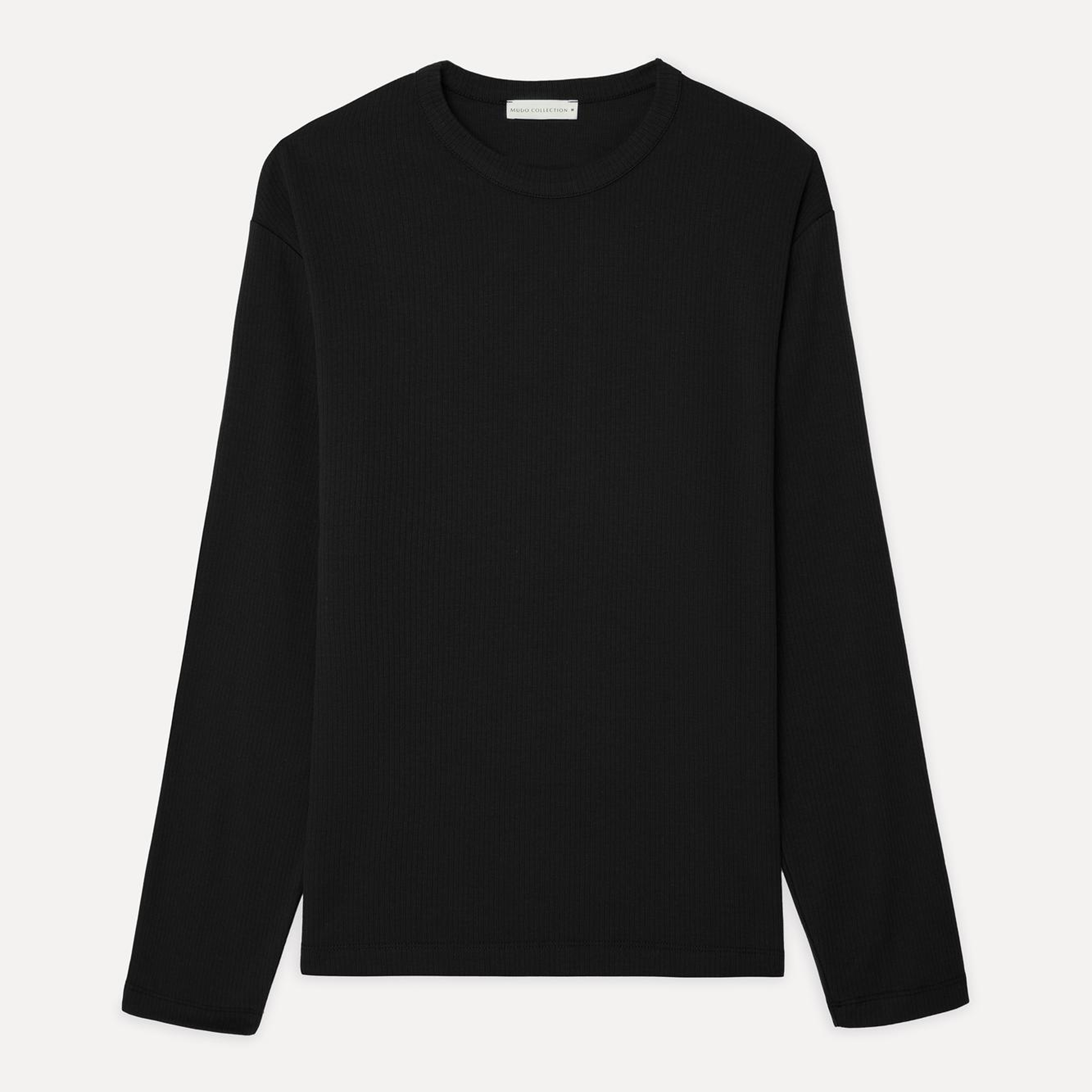 Erkek Siyah Comfort Fit Bisiklet Yaka T-Shirt