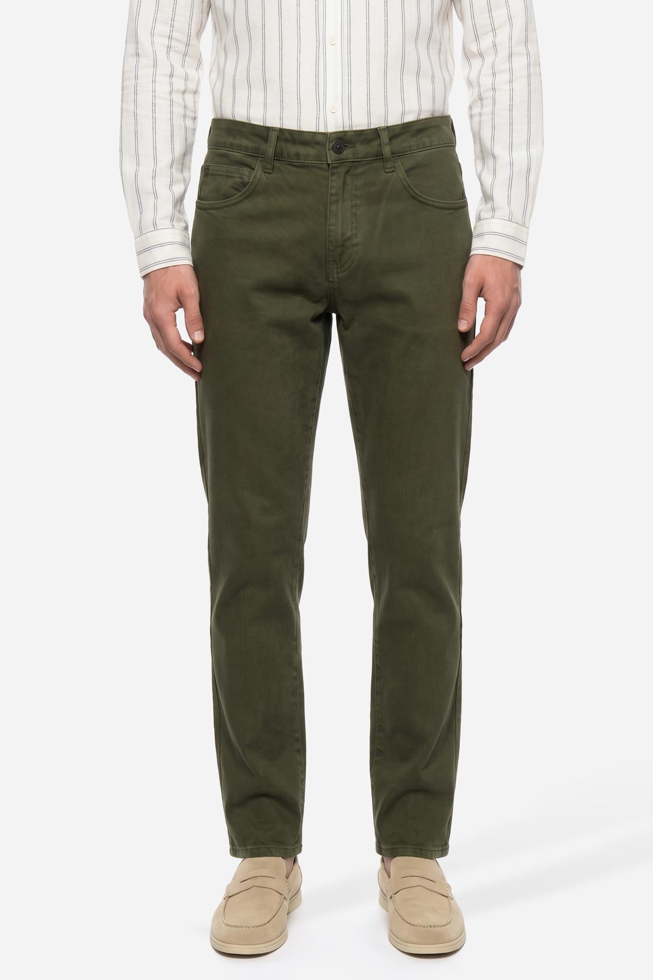 Erkek Haki Loose Fit Pantolon