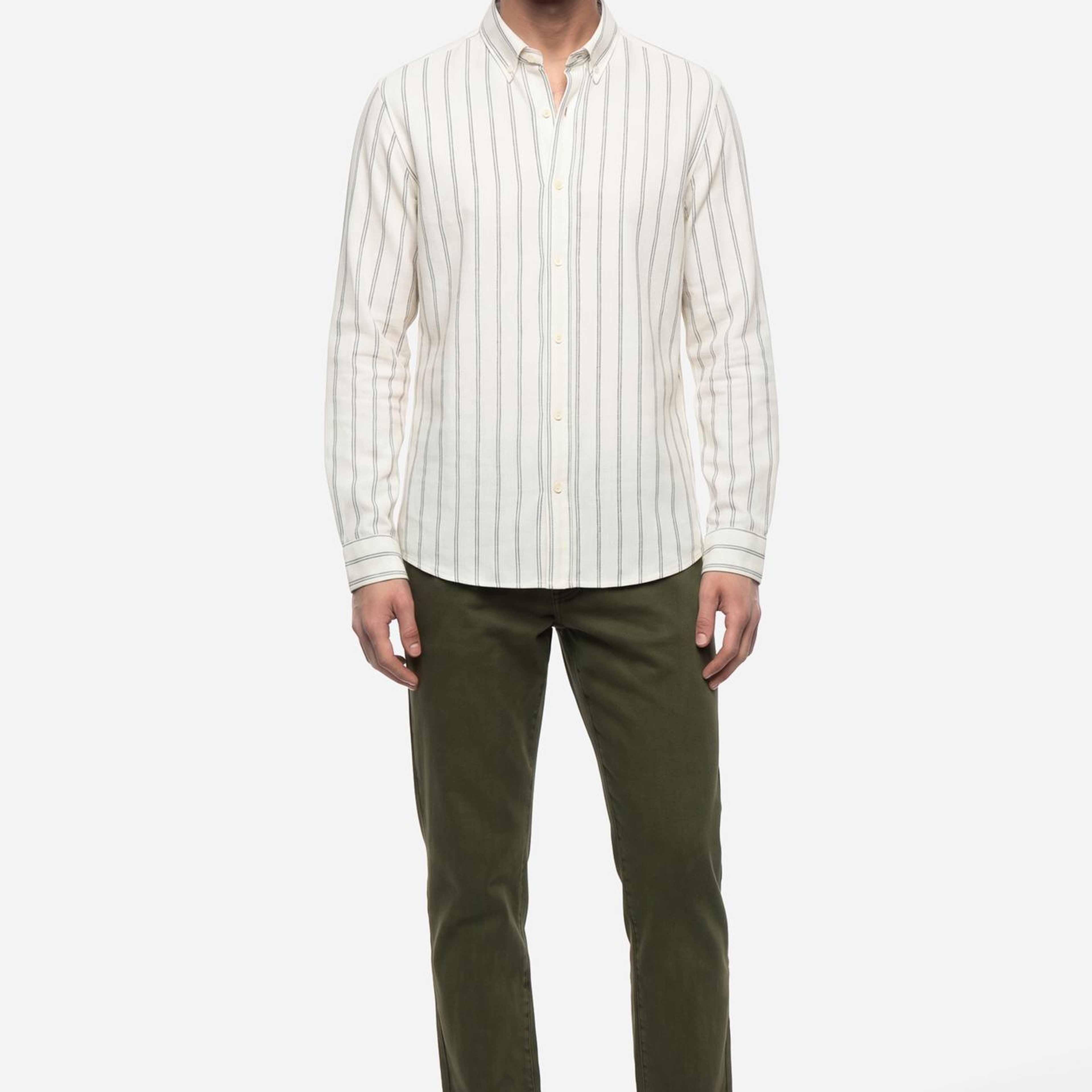 Erkek Haki Loose Fit Pantolon
