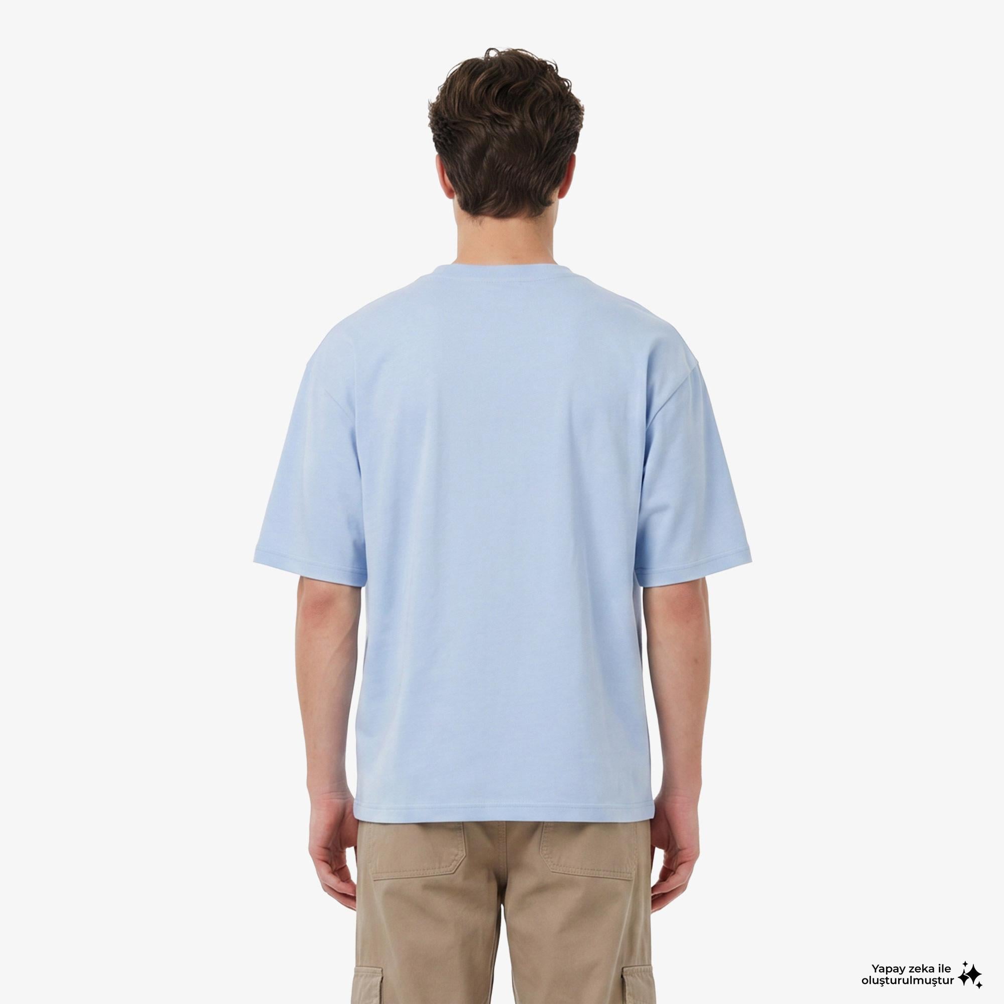 Karl Kani Woven Signature Chrome Logo Erkek Mavi T-Shirt