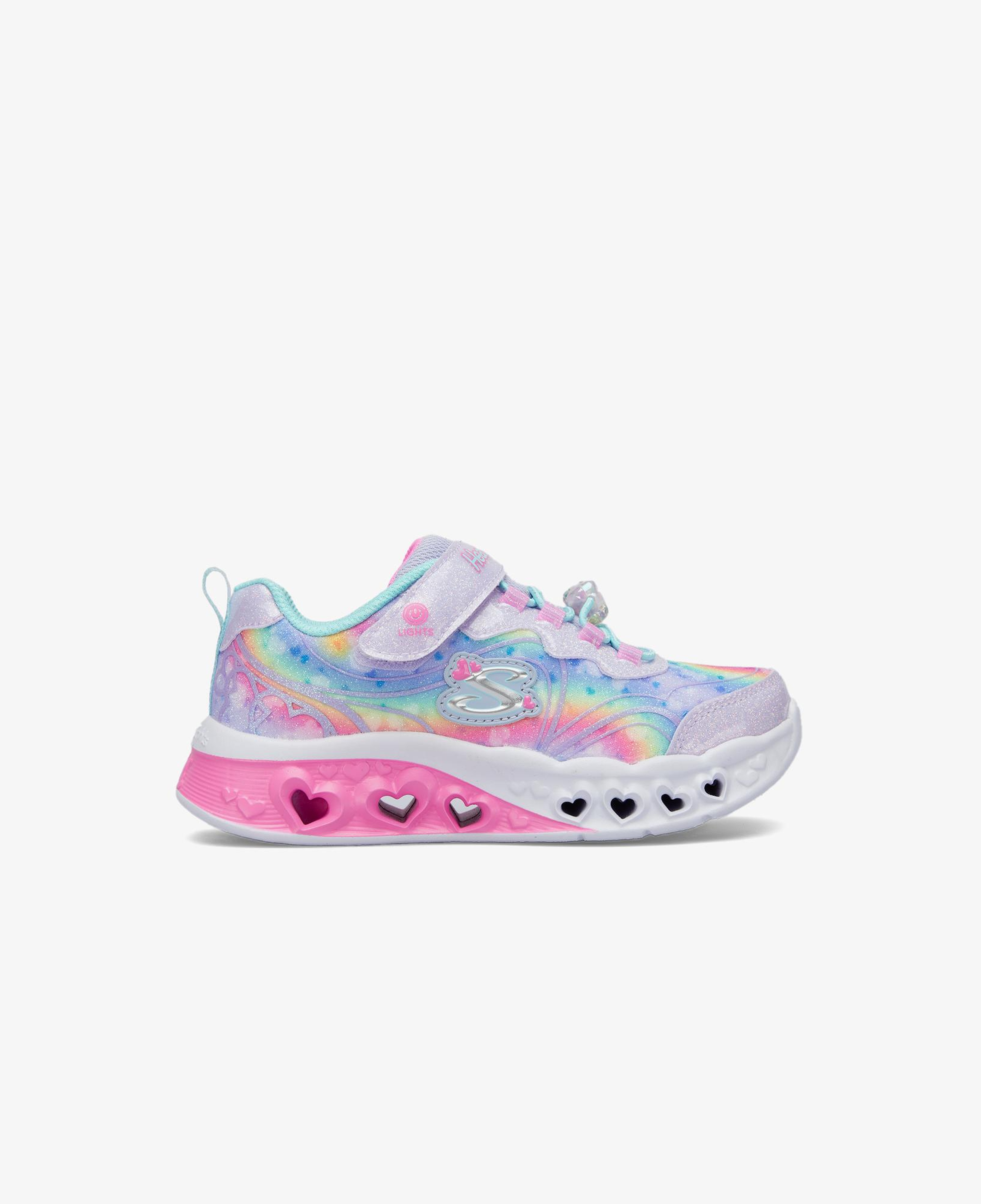 Skechers Flutter Heart Lights Çocuk LAVANTA/AÇIK MAVİ Spor Ayakkabı