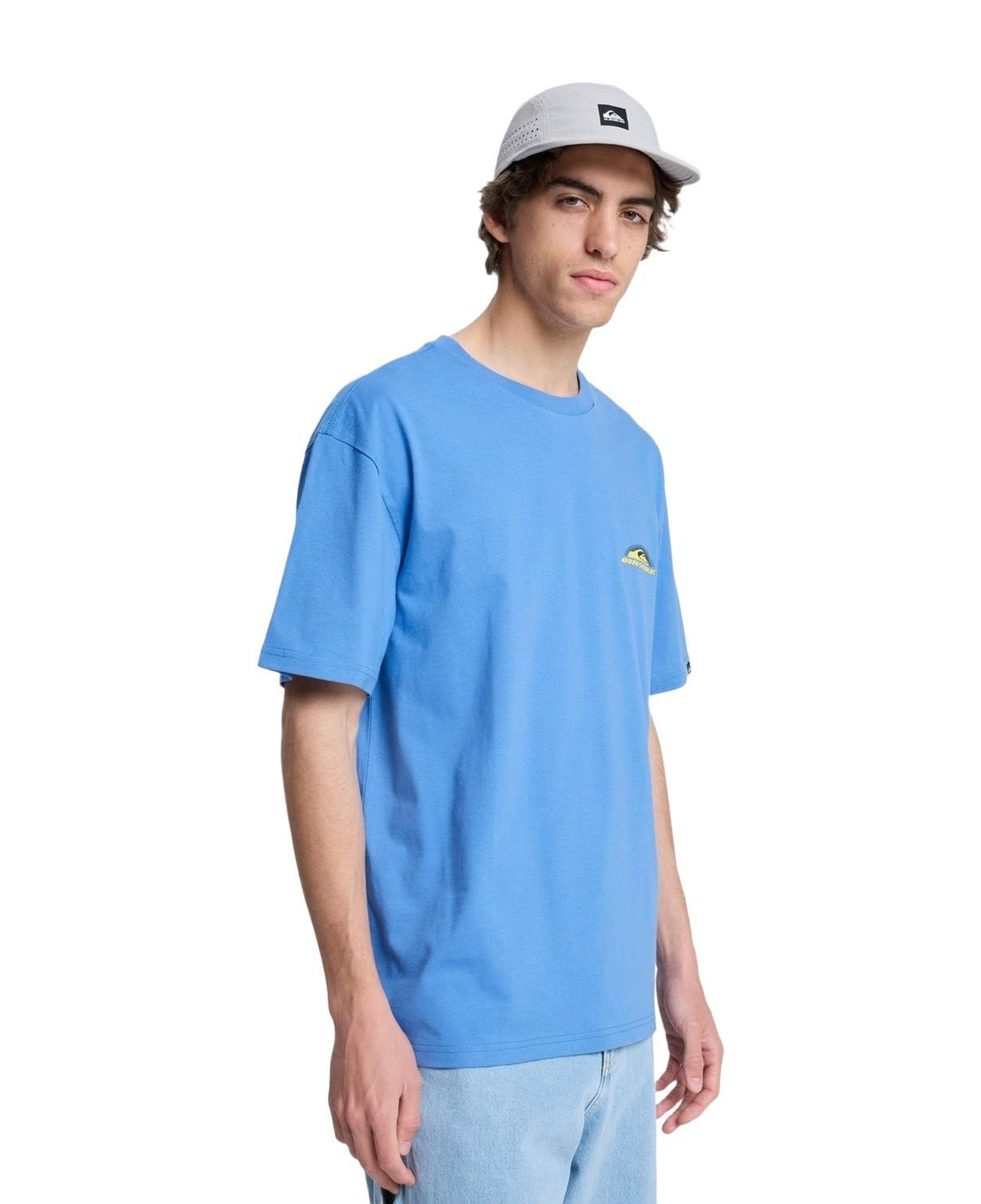 Quiksilver Ev Fade Spectru Erkek Mavi Tişört