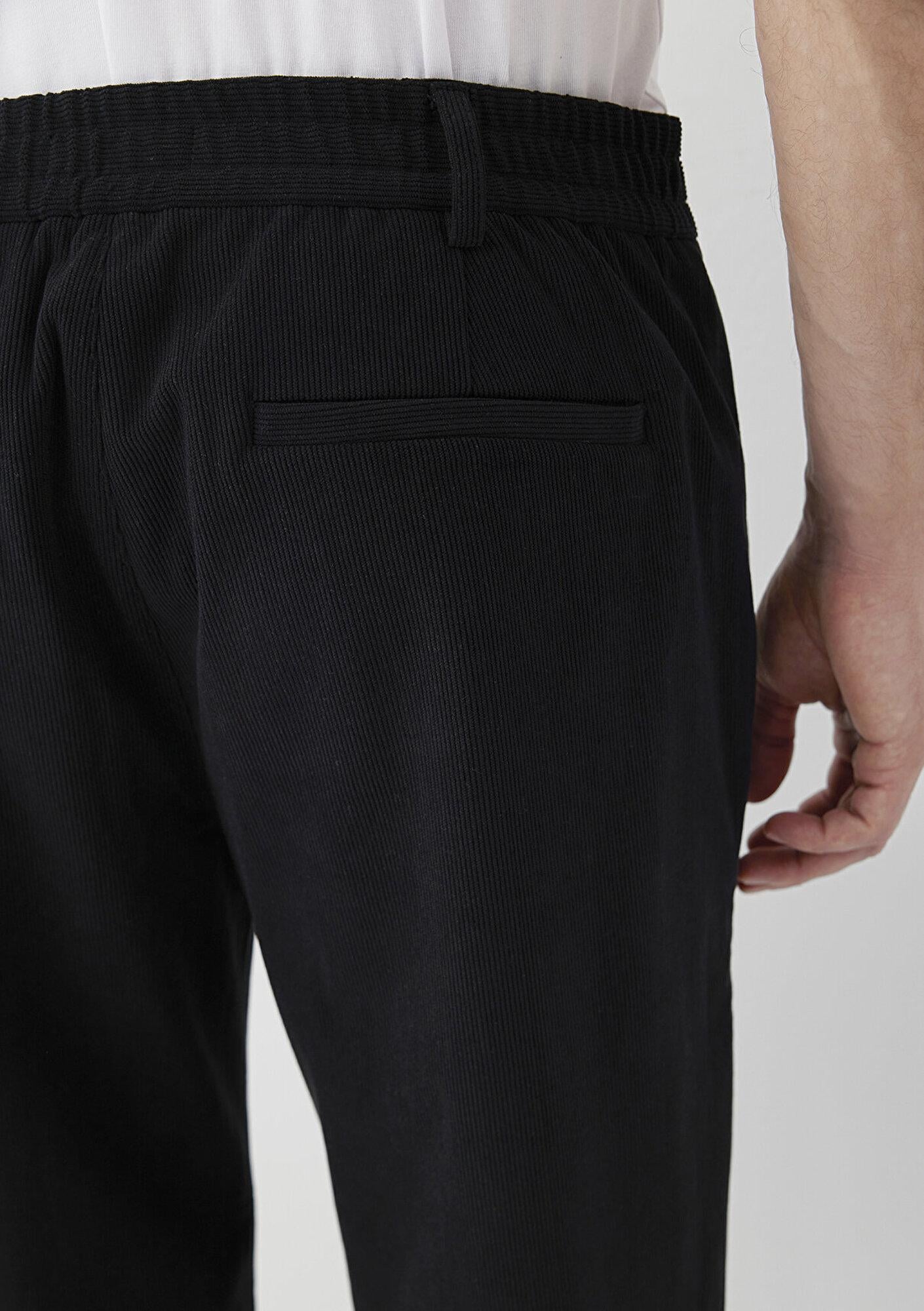 Mavi Siyah Kadife Jogger Pantolon 0010632-71379