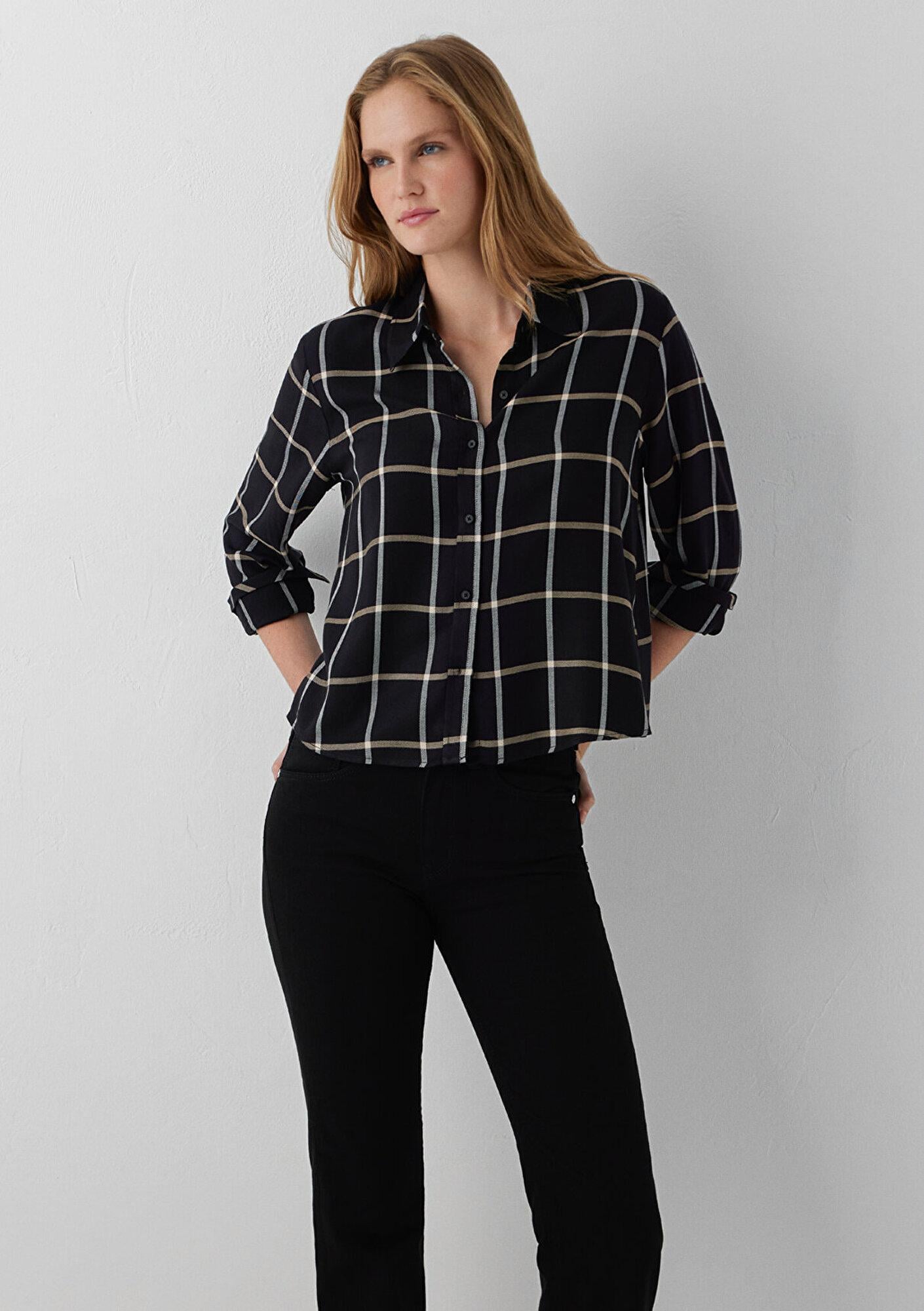 Mavi Kareli Gömlek Regular Fit / Normal Kesim 1211578-91755