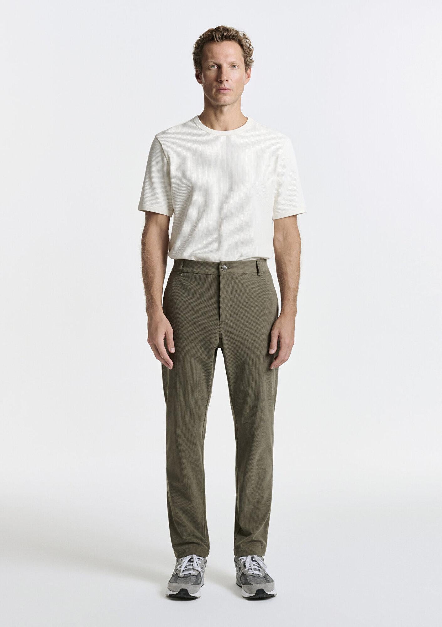 Mavi Kahverengi Kadife Jogger Pantolon 0010632-86749