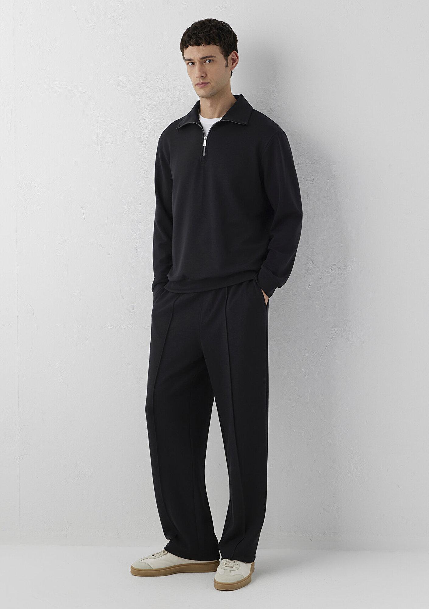 Mavi (Tencel™) Modal Karışımlı Siyah Eşofman Altı 0024586-900