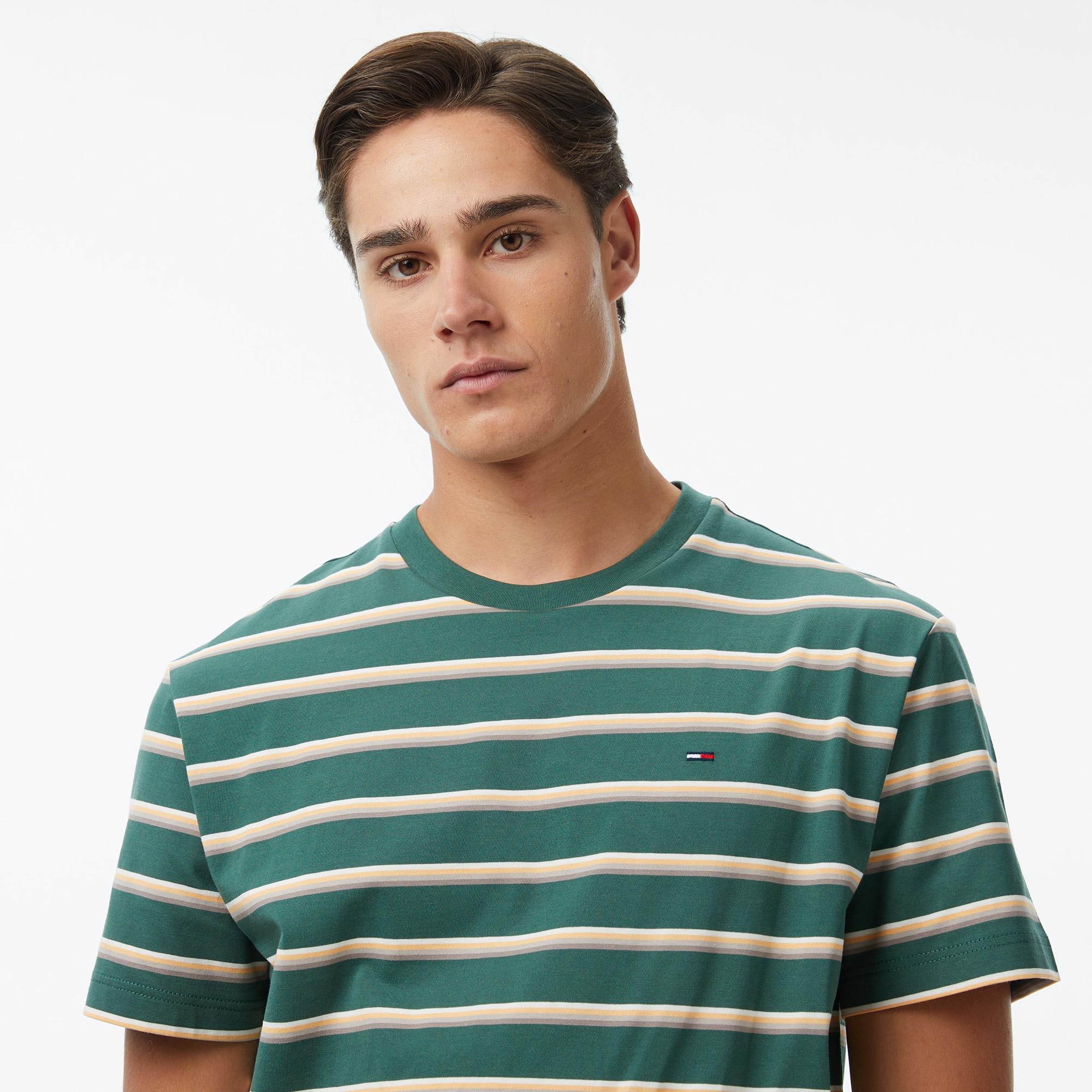 Tommy Hilfiger Classic Flag Erkek Yeşil T-Shirt