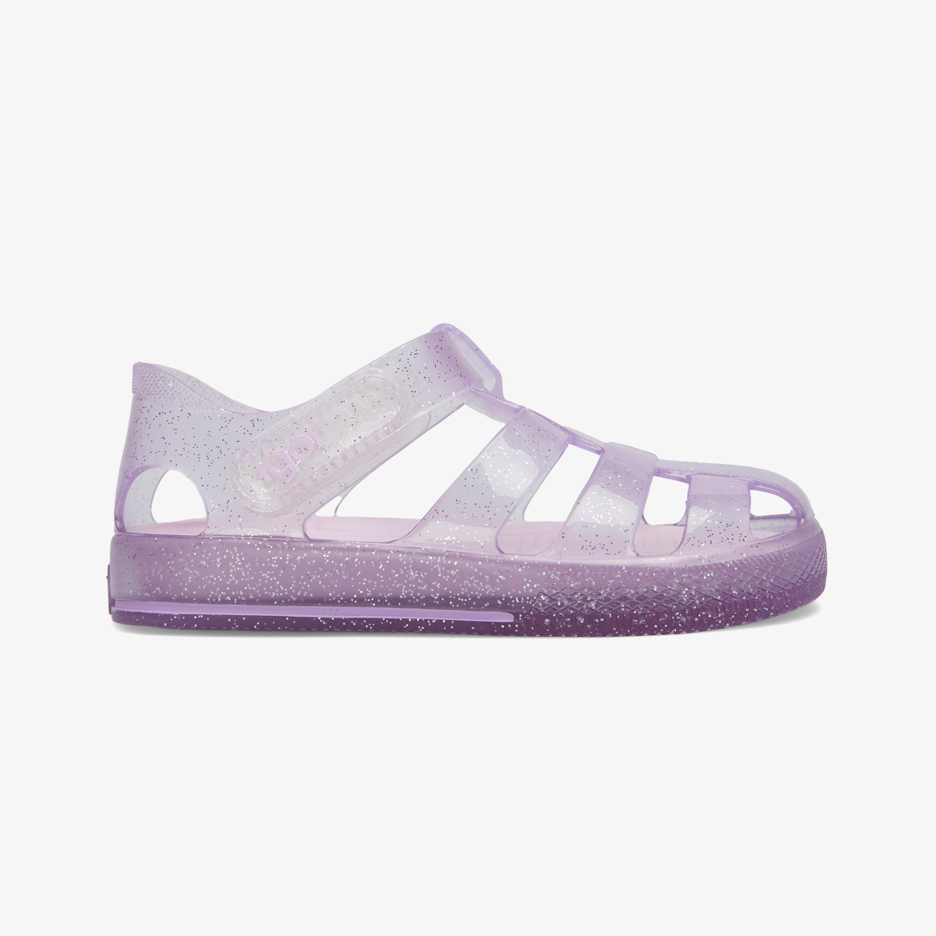 Igor Star Glitter Çocuk Mor Sandalet