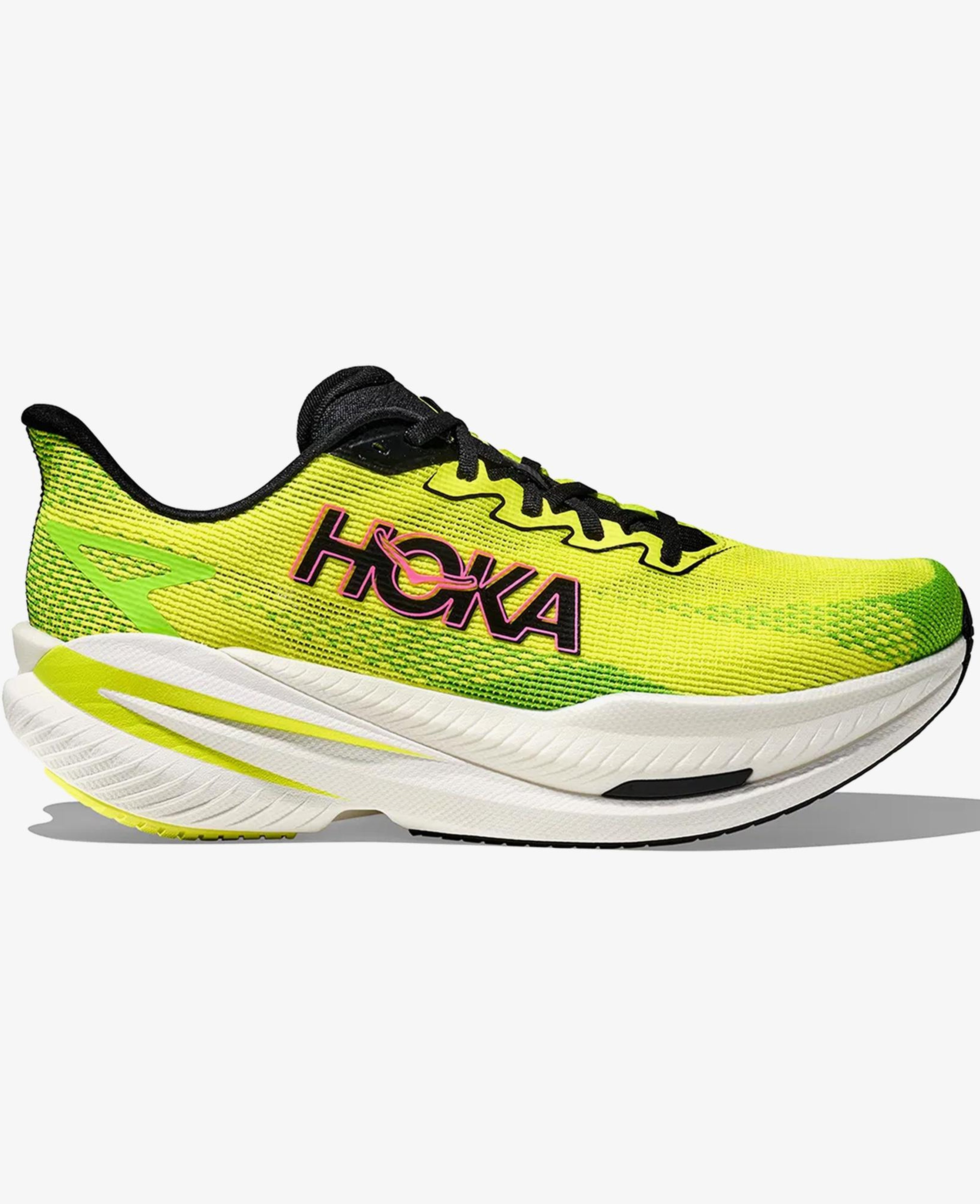 Hoka Mach X 3 Erkek Sarı Yarış Koşusu Ayakkabısı
