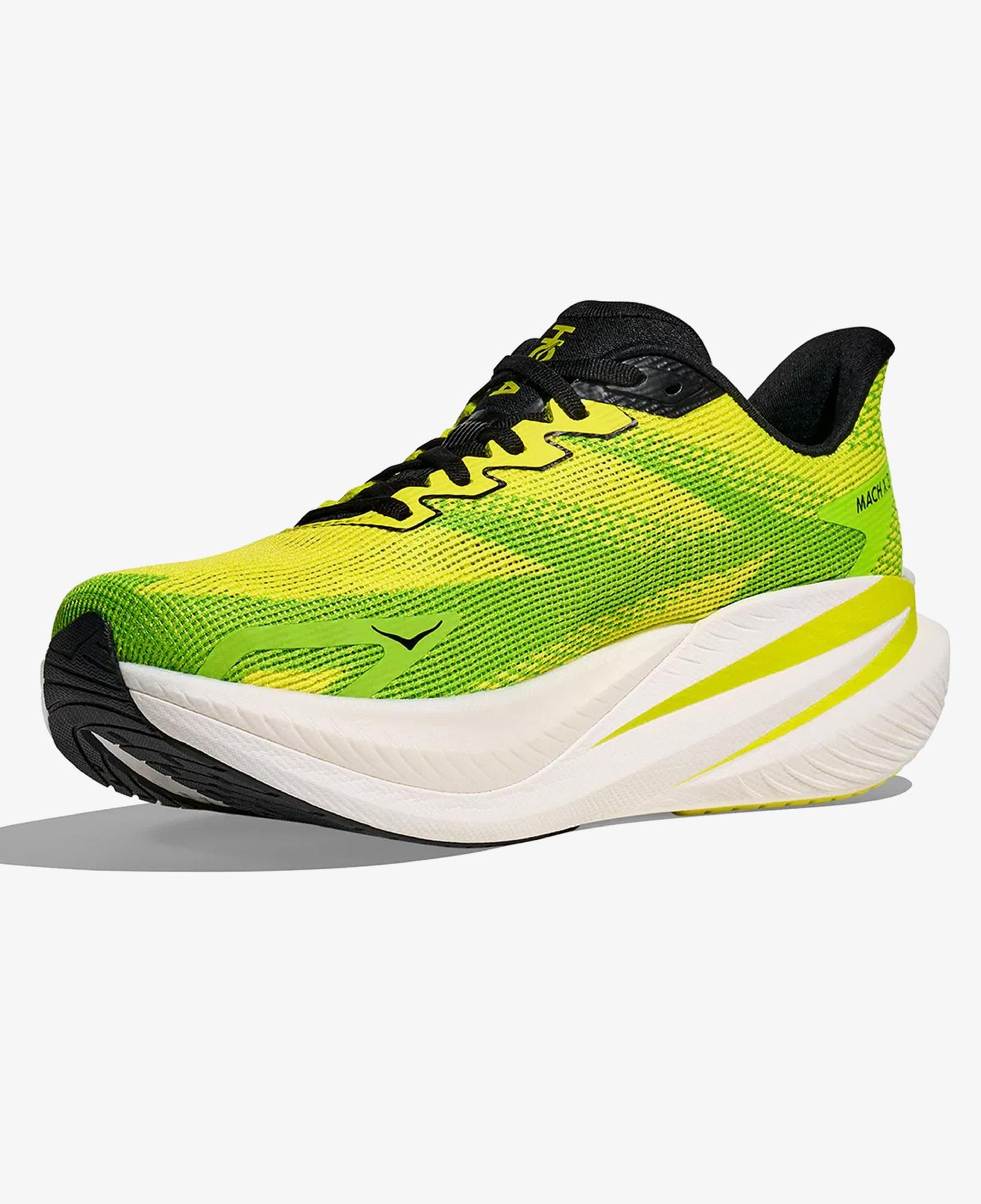 Hoka Mach X 3 Erkek Sarı Yarış Koşusu Ayakkabısı