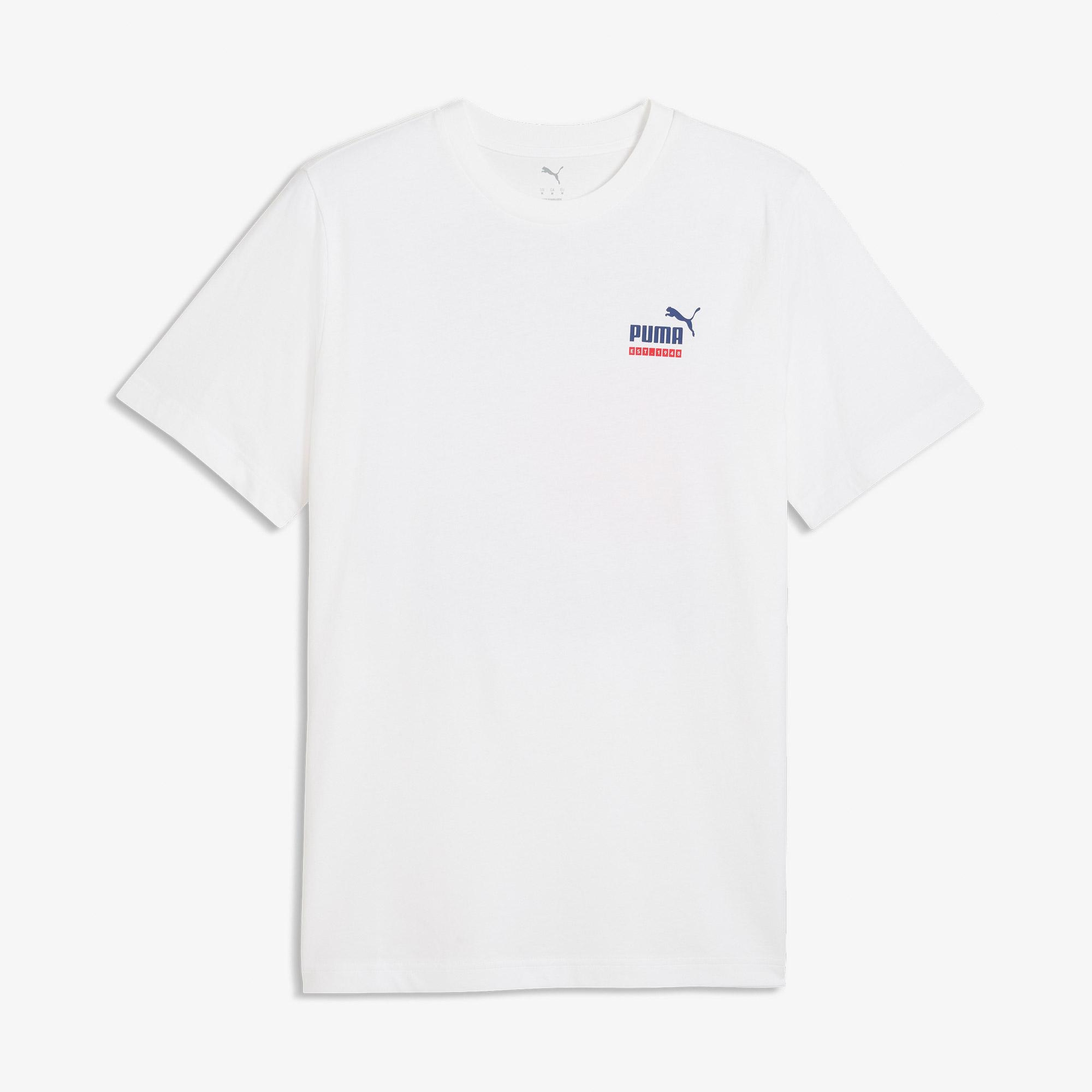 Puma Graphic Erkek Beyaz T-Shirt
