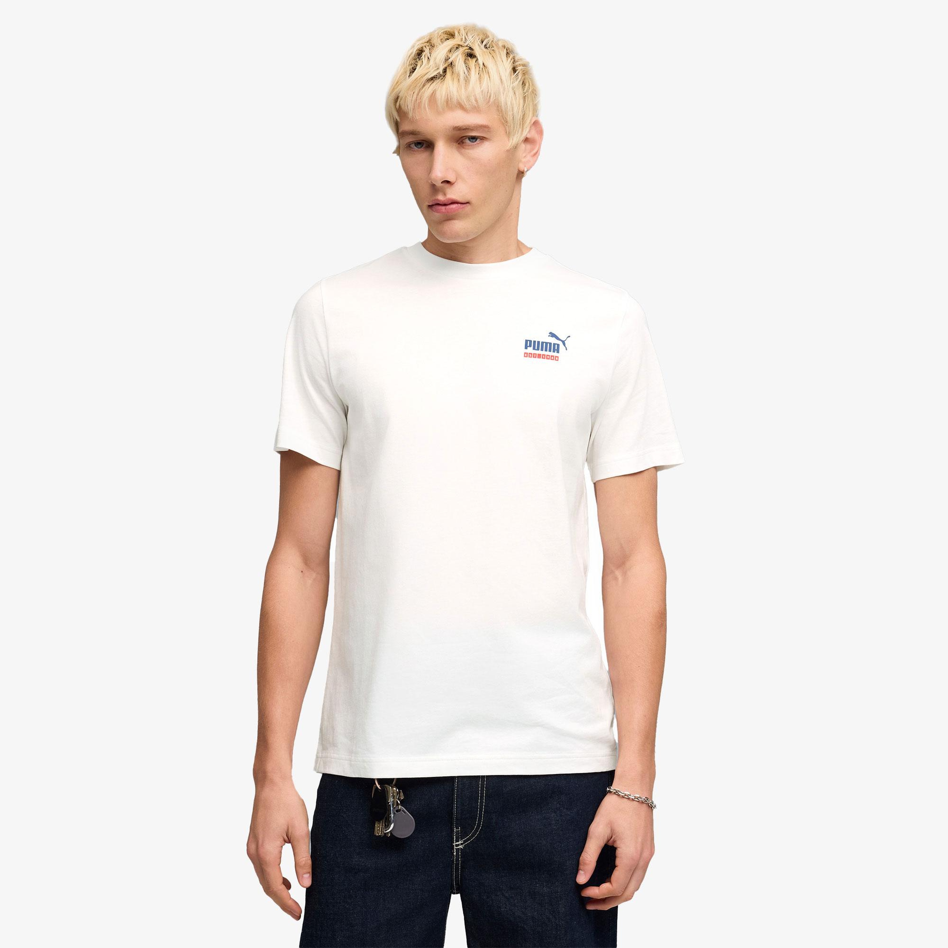 Puma Graphic Erkek Beyaz T-Shirt