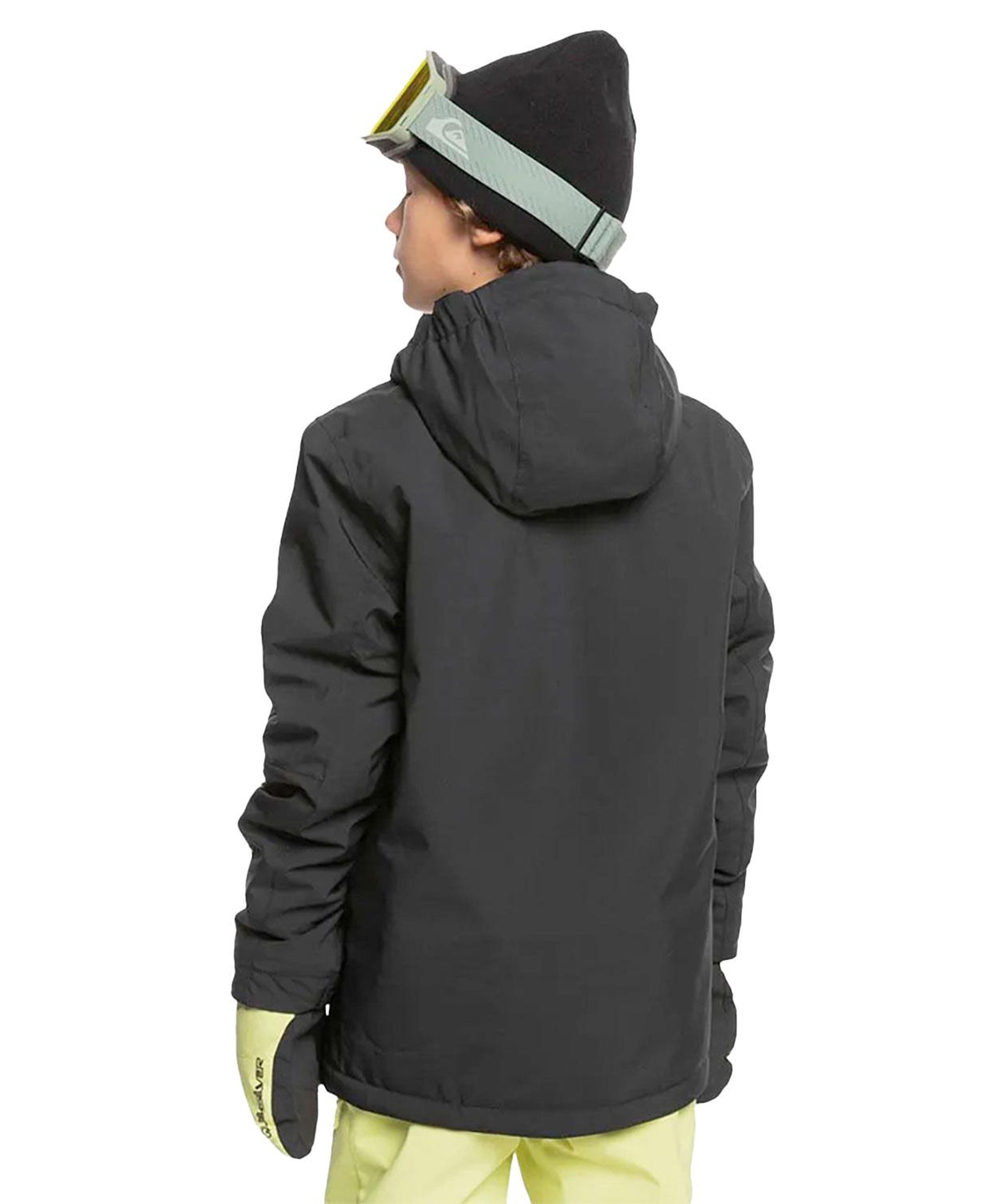 Quiksilver Morton Youth Erkek Çocuk Siyah Snowboard Ceketi