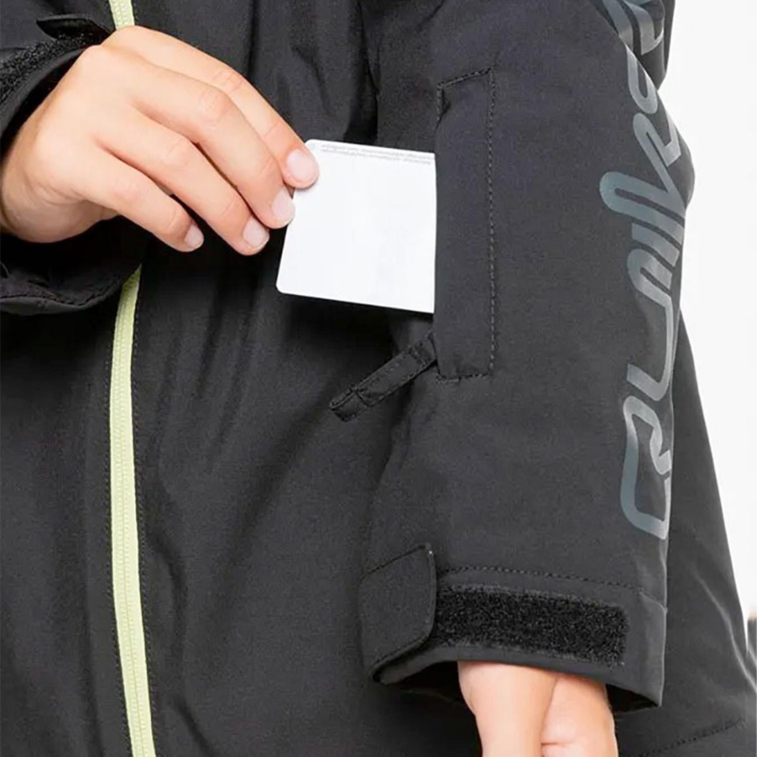 Quiksilver Morton Youth Erkek Çocuk Siyah Snowboard Ceketi