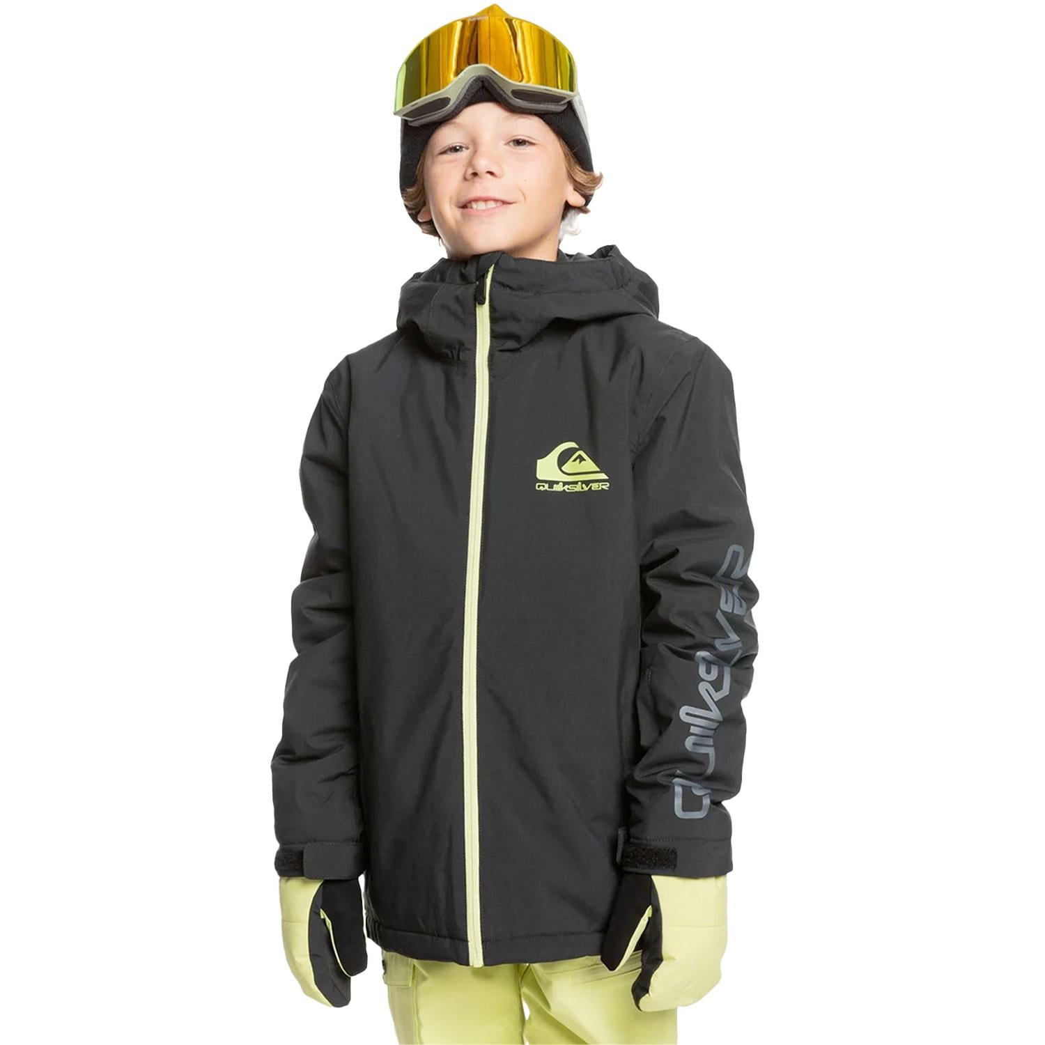 Quiksilver Morton Youth Erkek Çocuk Siyah Snowboard Ceketi