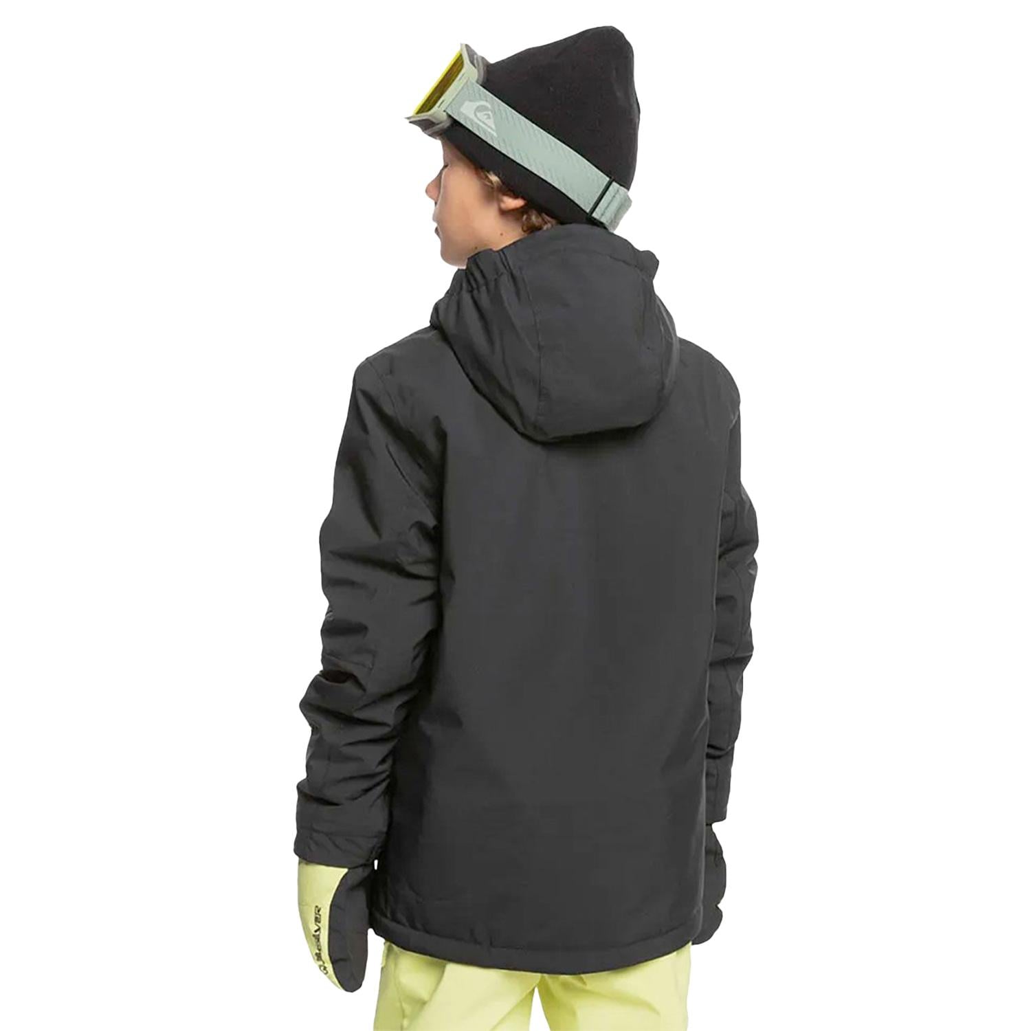 Quiksilver Morton Youth Erkek Çocuk Siyah Snowboard Ceketi