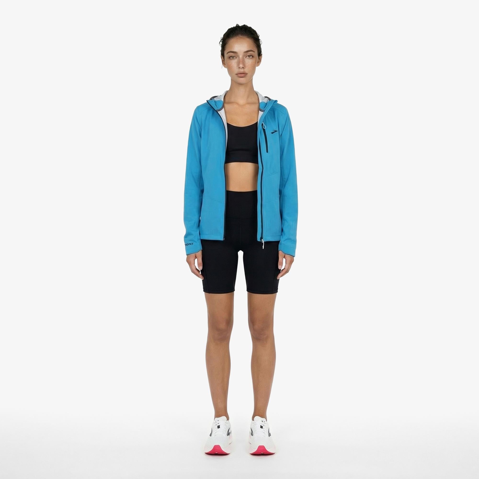Brooks High Point Waterproof 2 Kadın Mavi Ceket