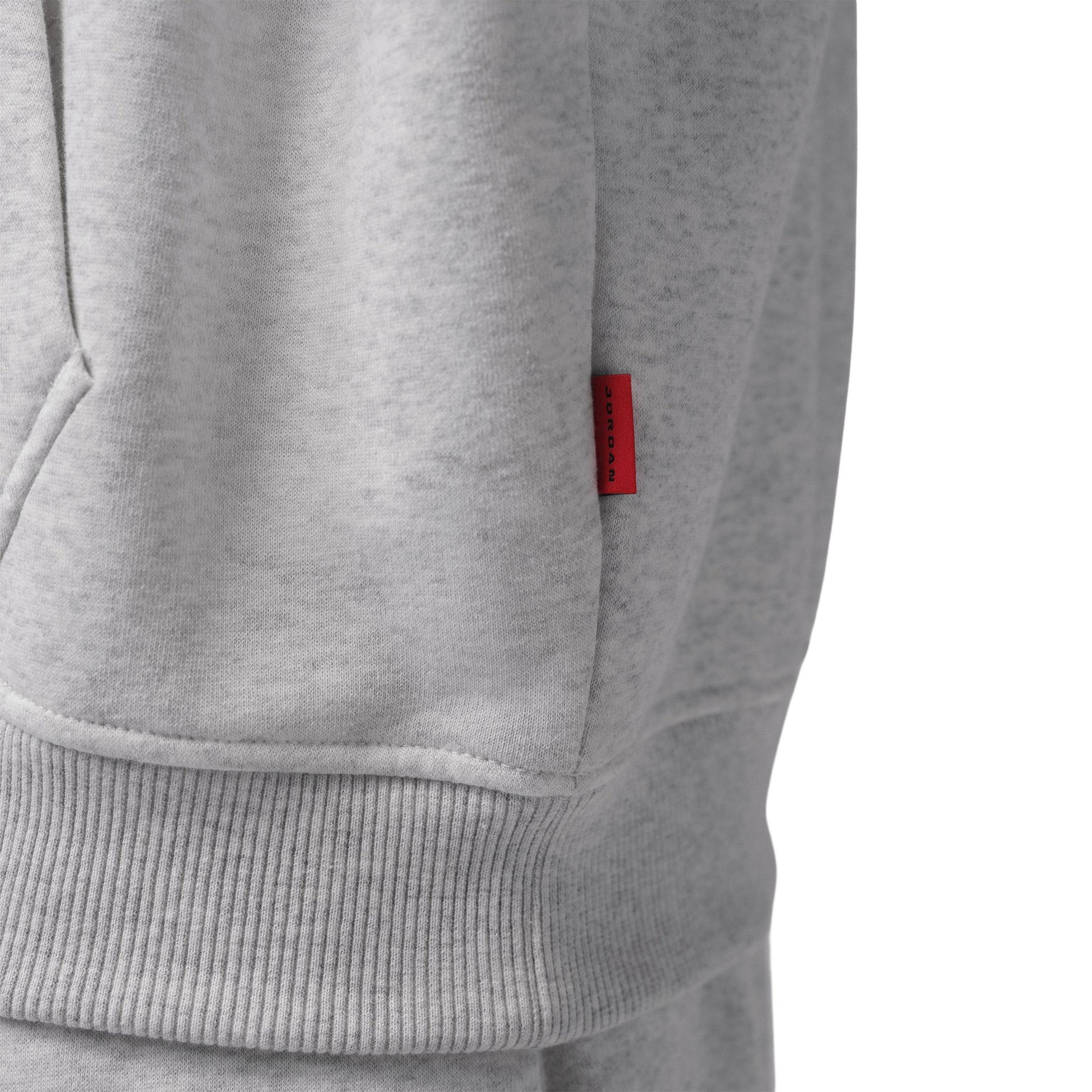 Jordan Brooklyn Fleece Oversize Erkek Gri Hoodie