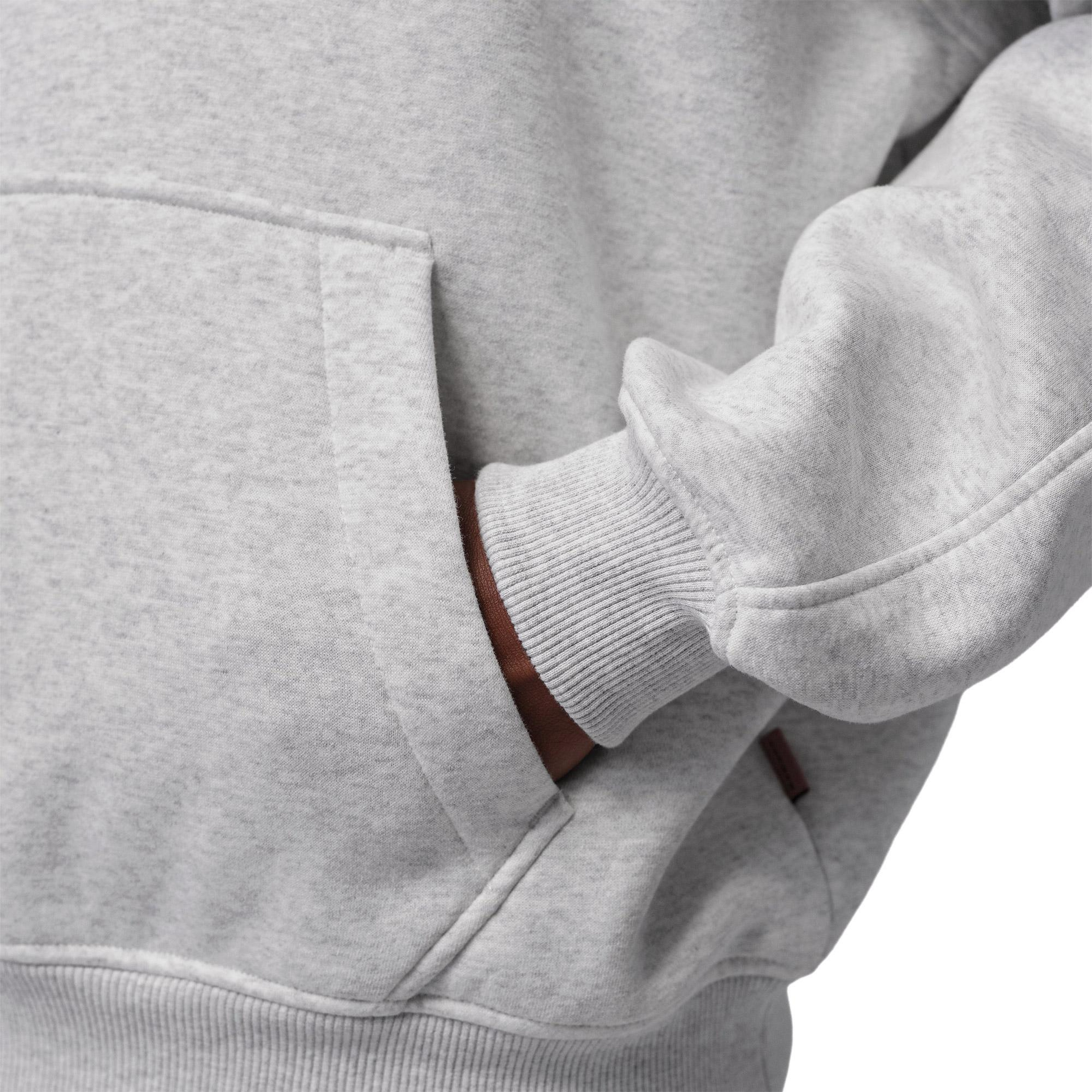 Jordan Brooklyn Fleece Oversize Erkek Gri Hoodie