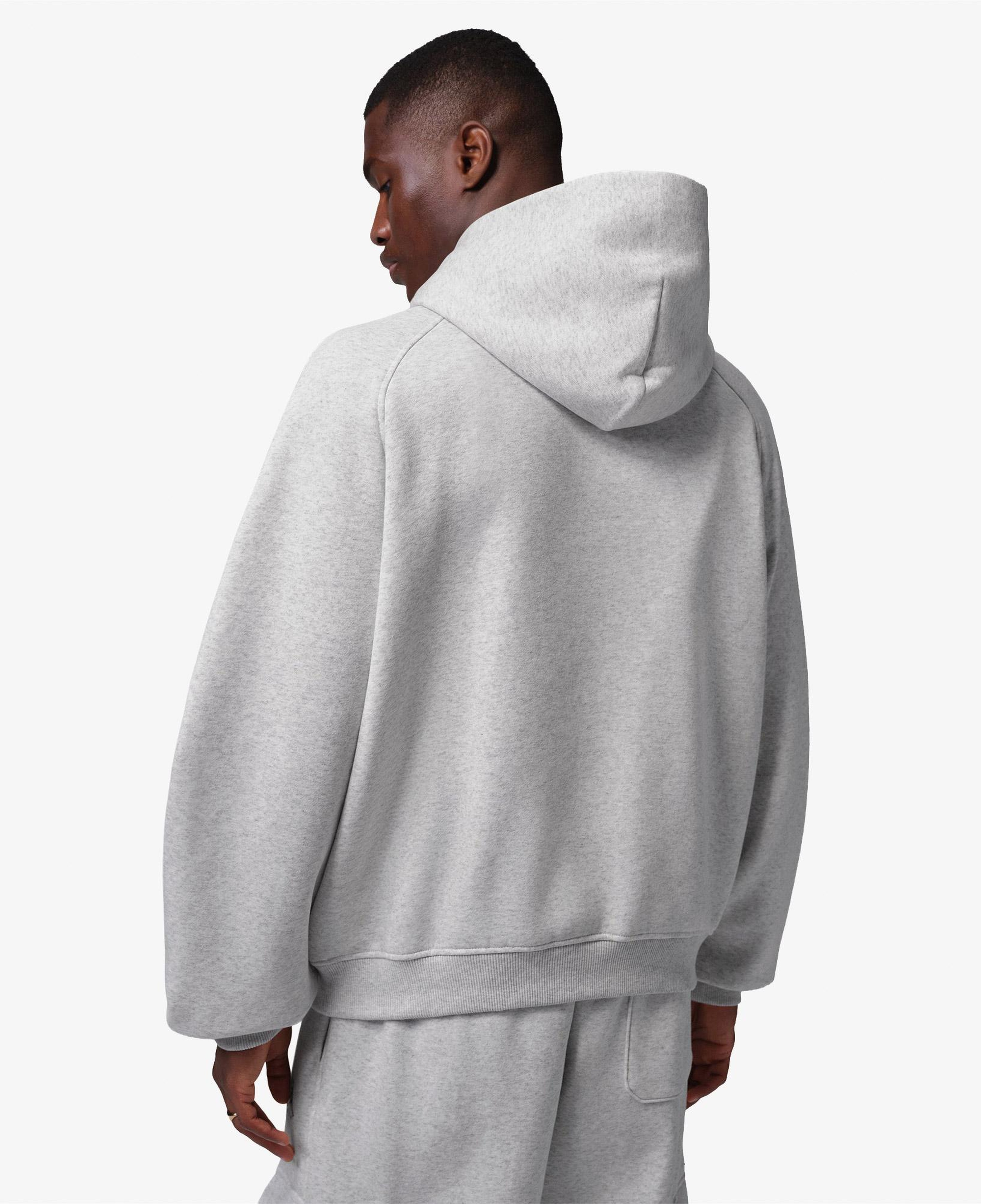 Jordan Brooklyn Fleece Oversize Erkek Gri Hoodie
