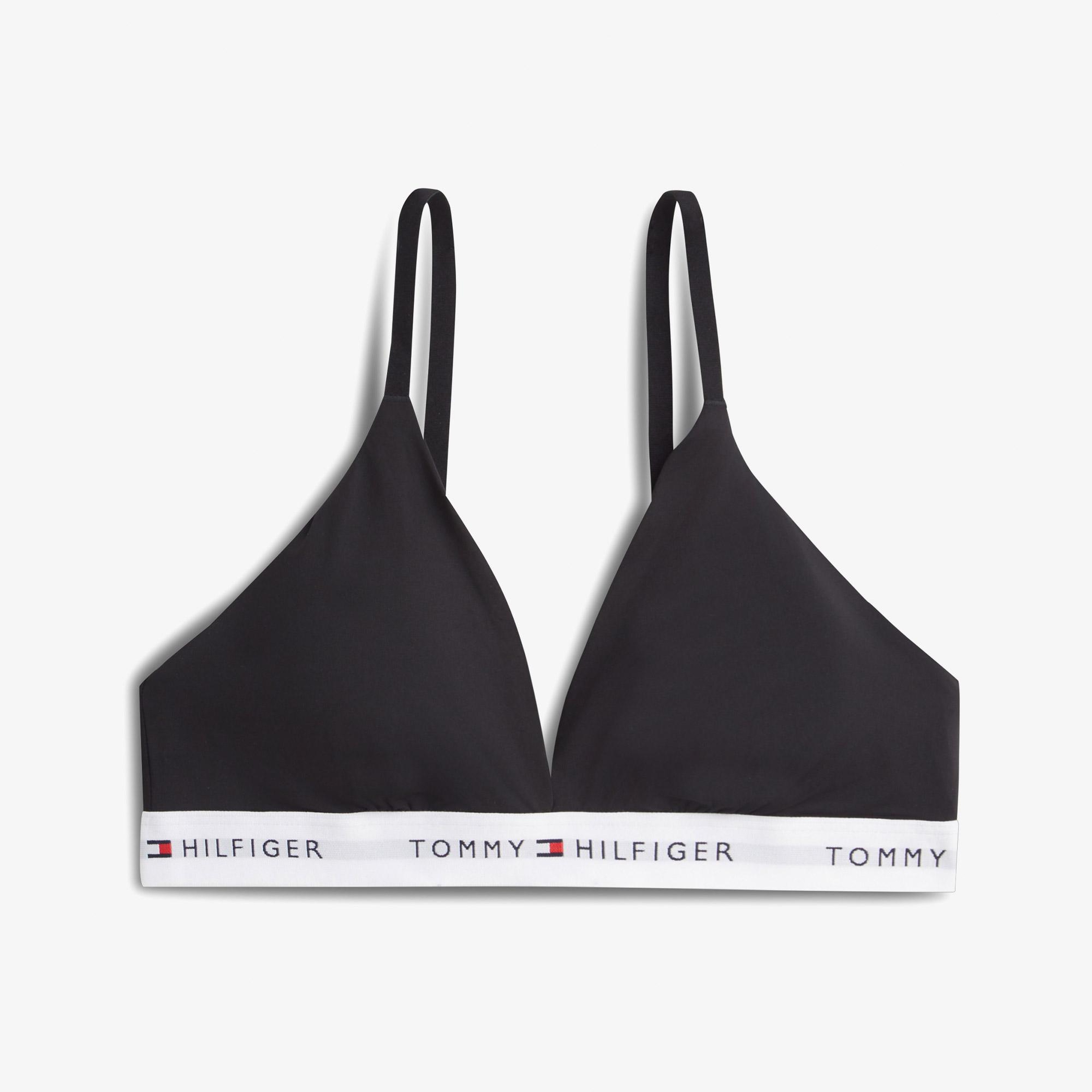 Tommy Hilfiger Triangle Kadın Siyah Bra
