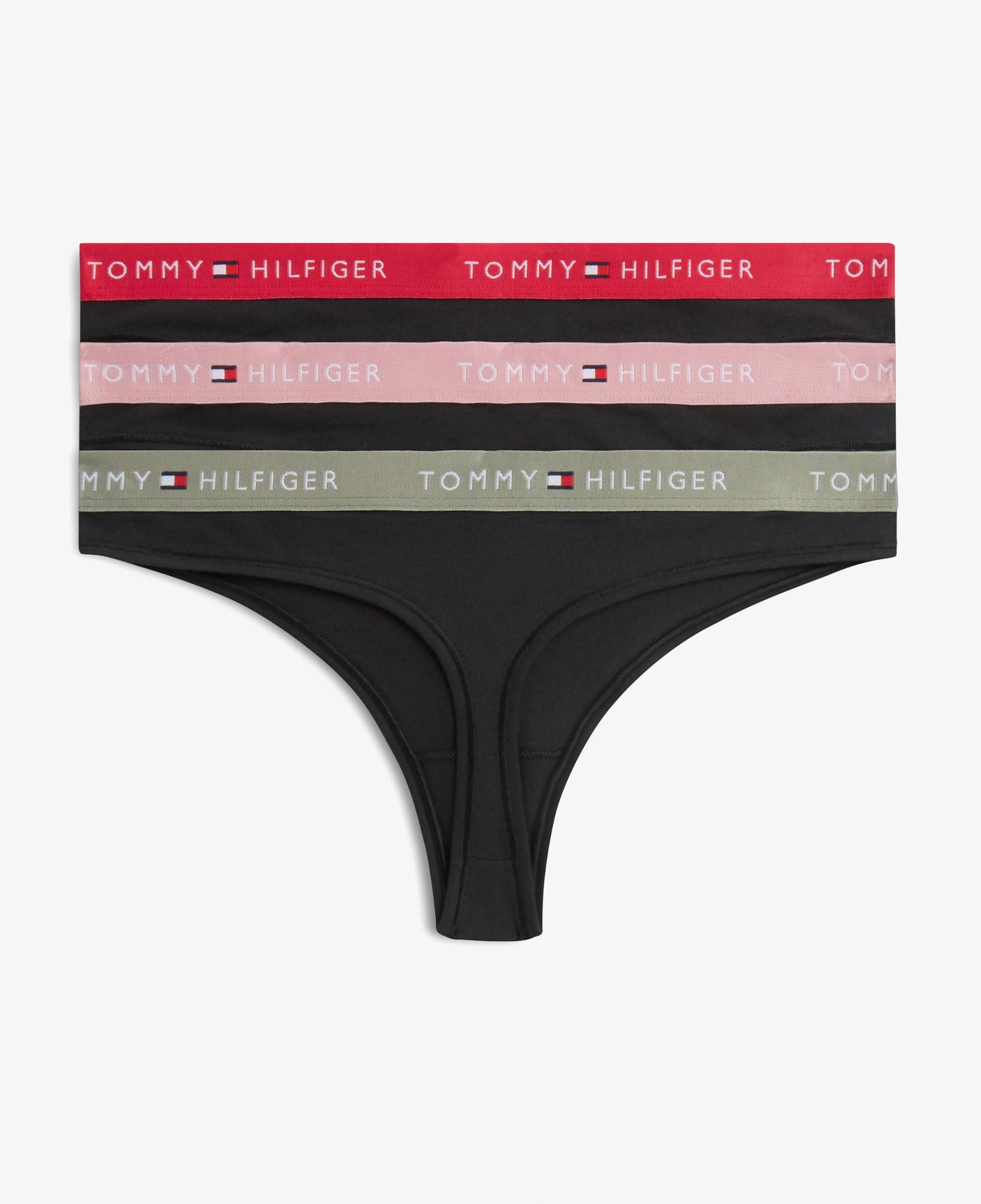 Tommy Hilfiger 3'lü Thong Kadın Beyaz Boxer