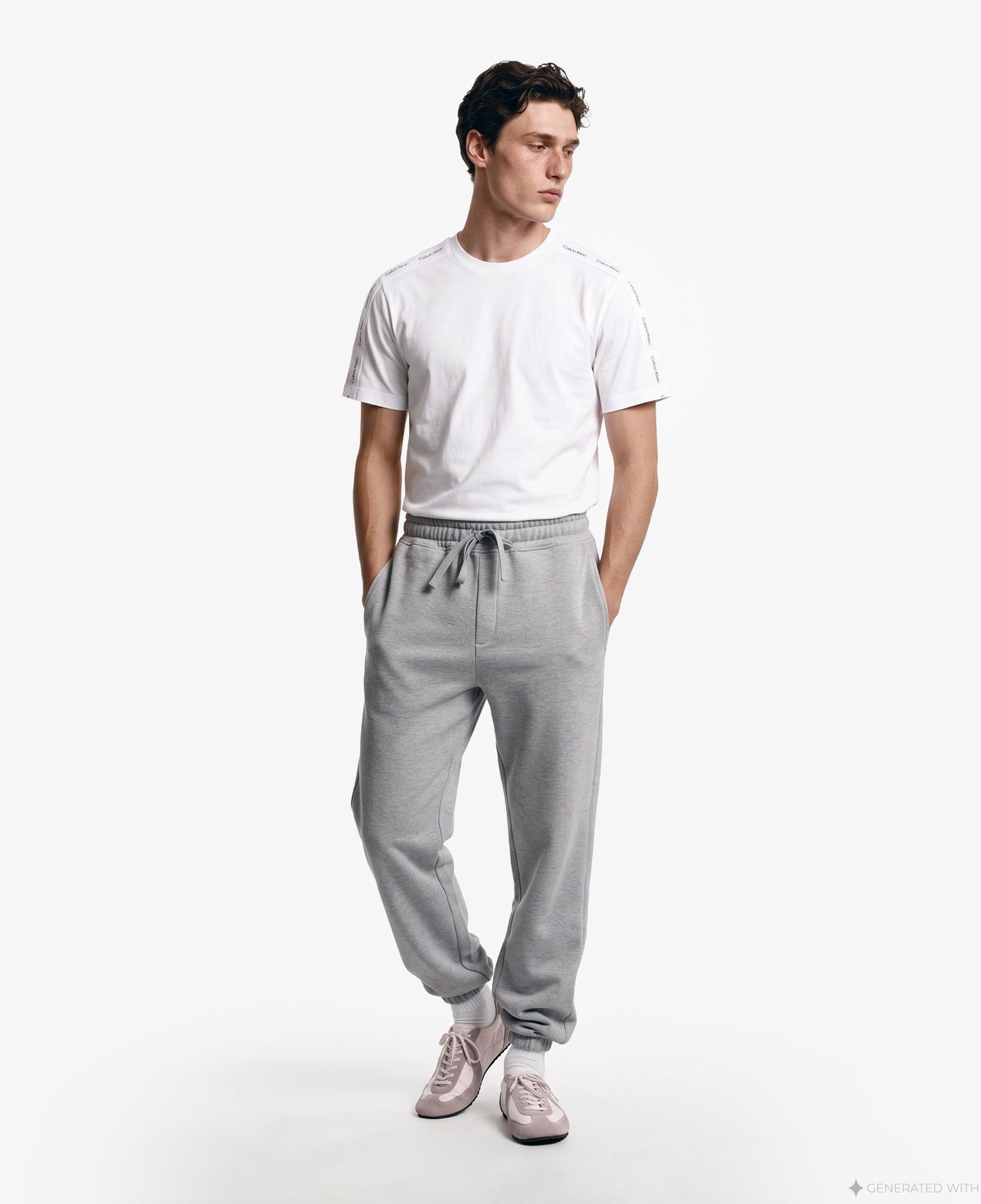 Calvin Klein 20S Easy Classic Tape Erkek Beyaz T-Shirt