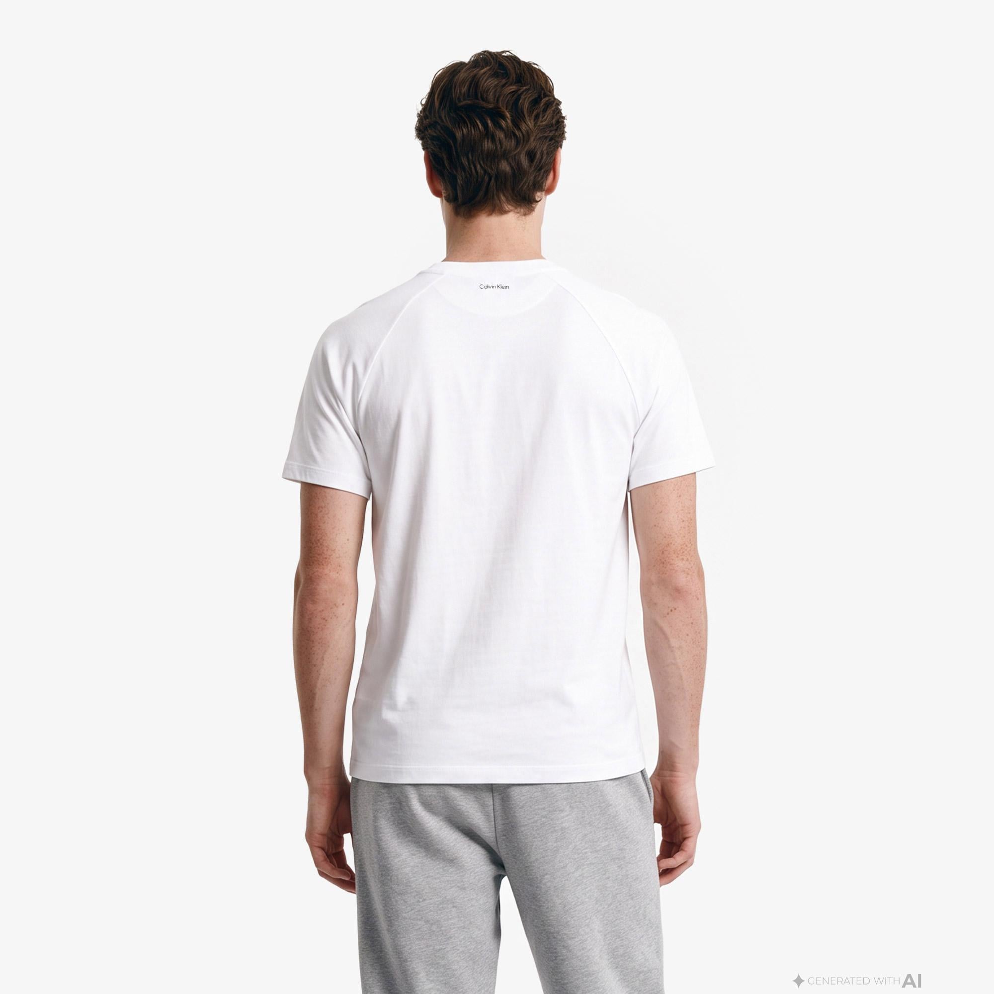 Calvin Klein 20S Easy Classic Tape Erkek Beyaz T-Shirt