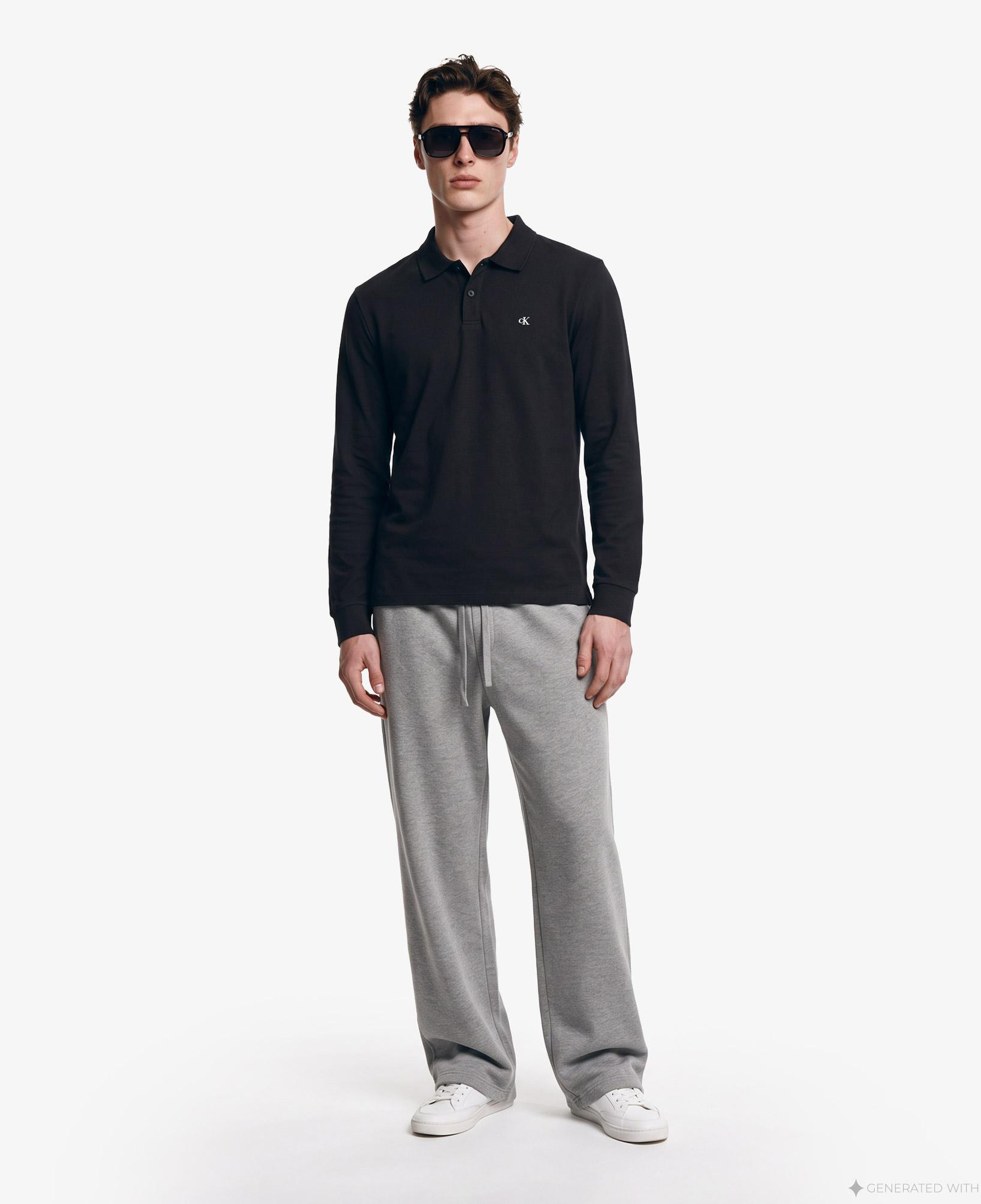 Calvin Klein Casual Pique Easy Erkek Siyah Polo