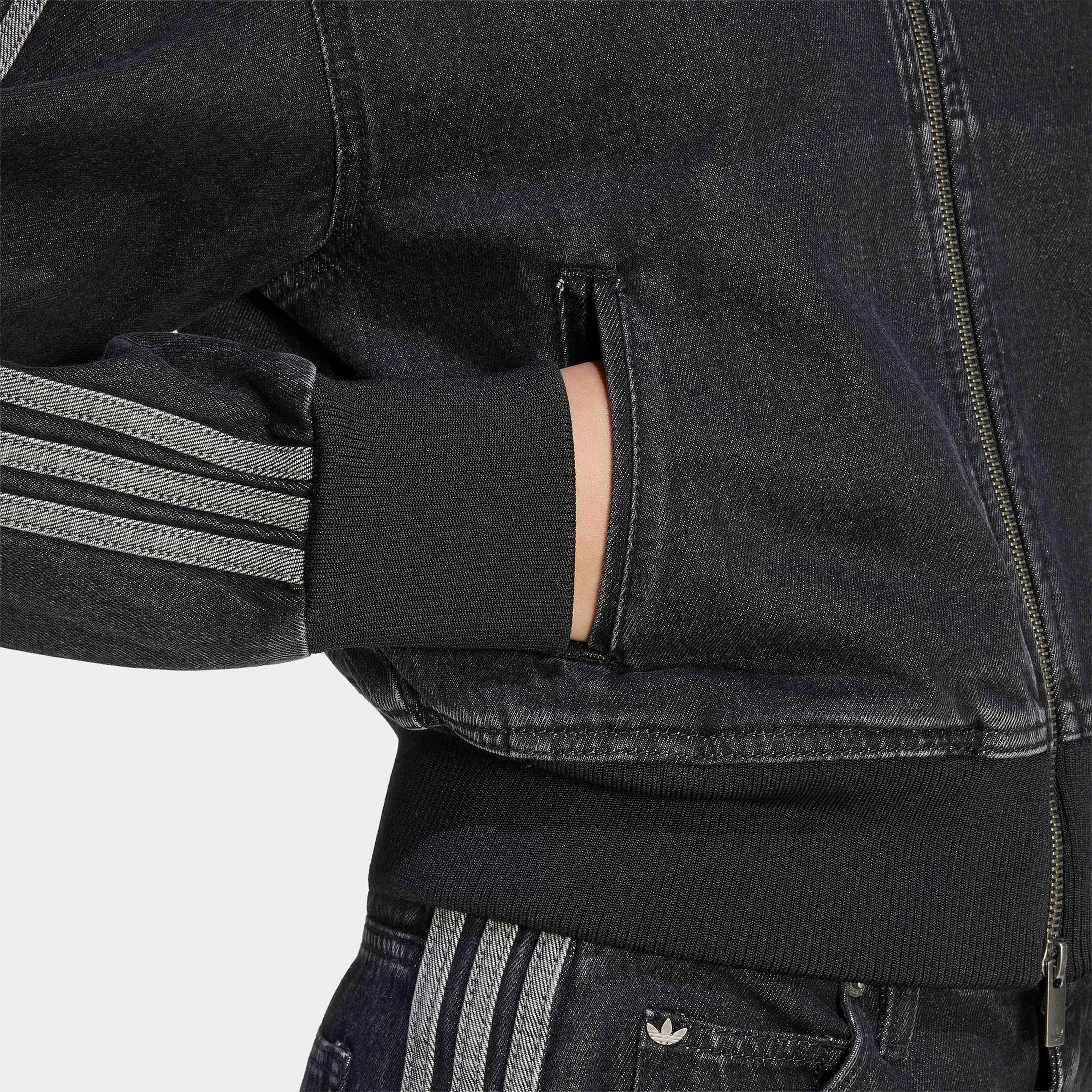 adidas Firebird Denim Kadın Siyah Ceket