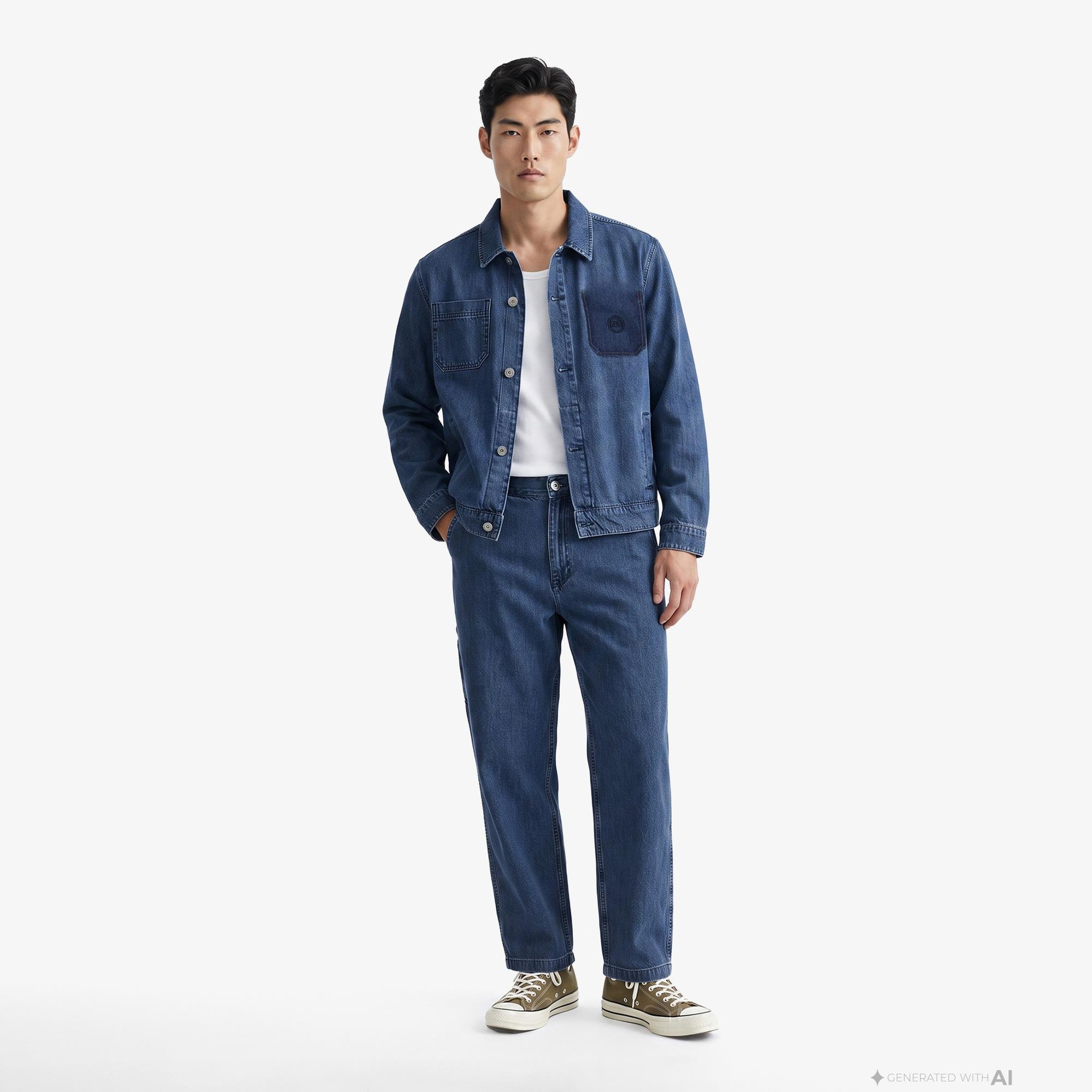 UNITED4 Classic Fit Erkek Mavi Pantolon