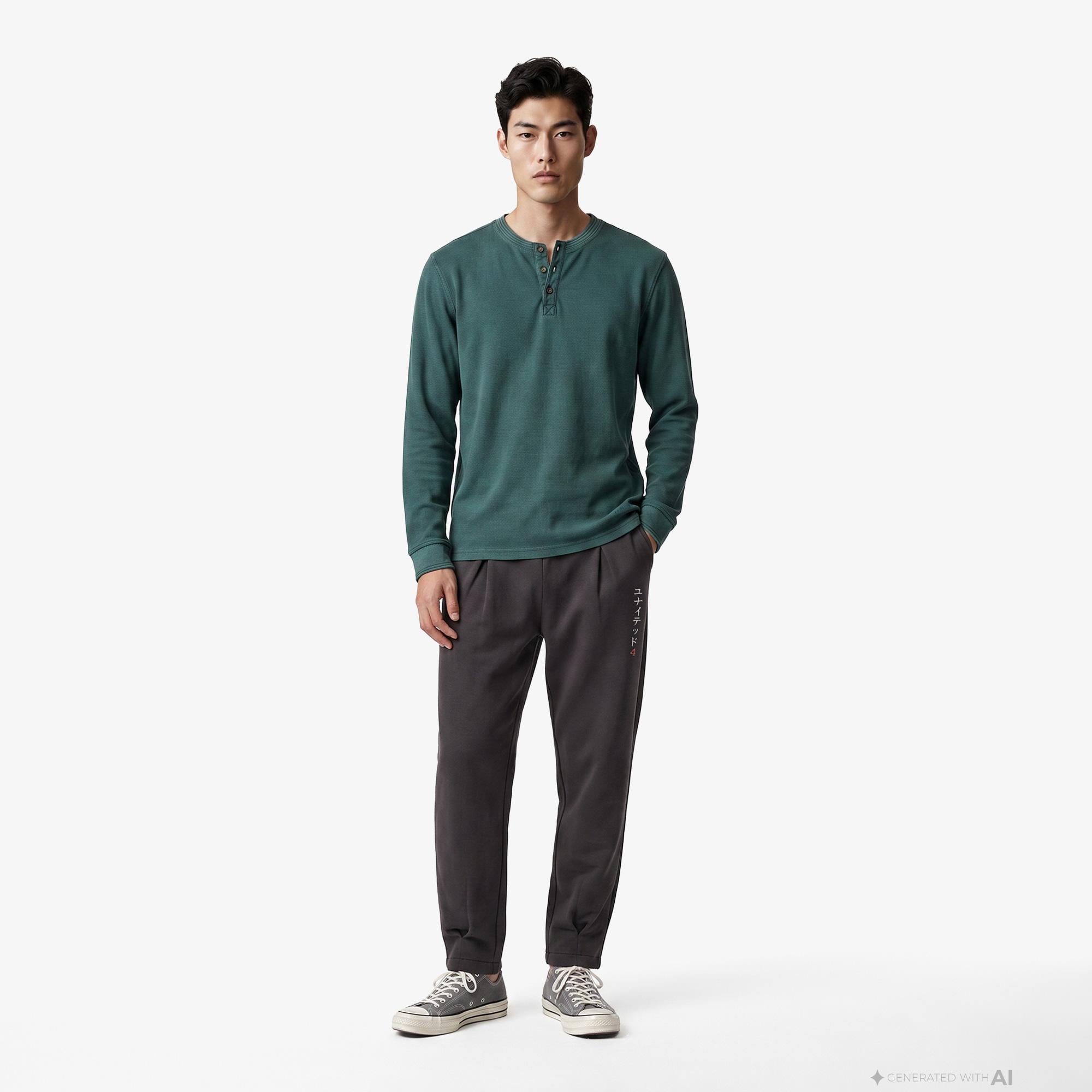 UNITED4 Regular Fit Erkek Yeşil T-Shirt