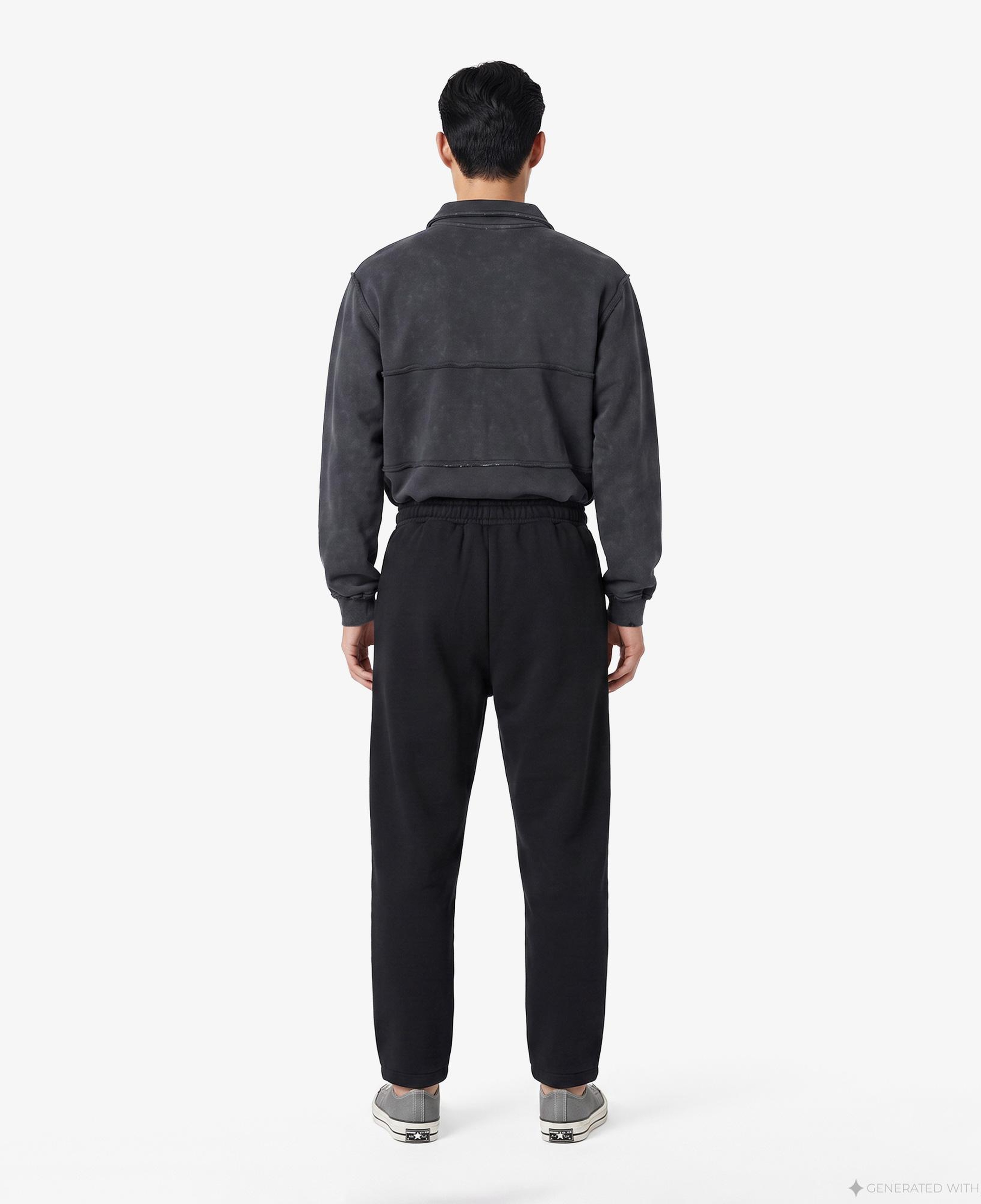 UNITED4 Regular Fit Kadın Siyah Eşofman Altı