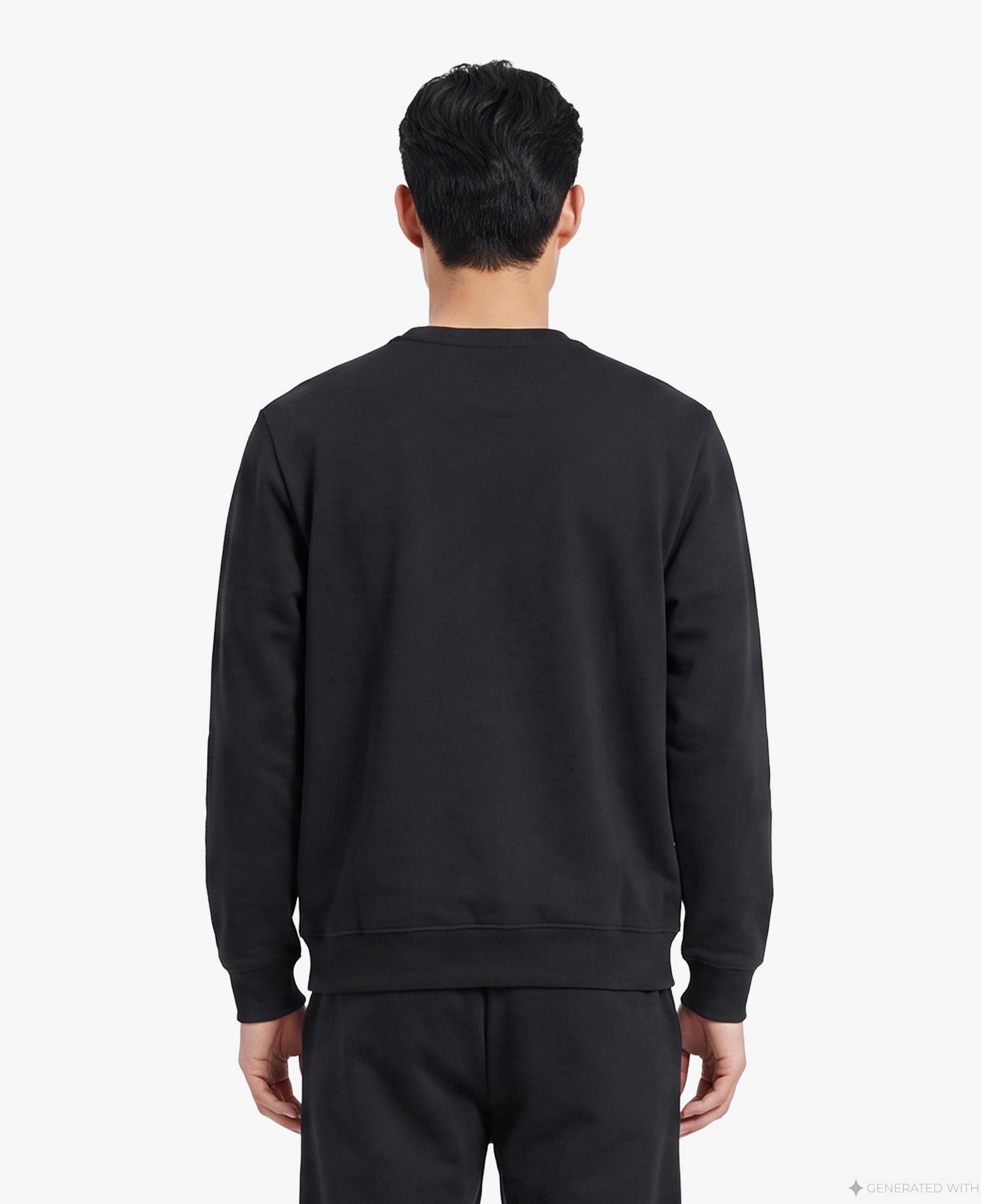 UNITED4 Regular Fit Erkek Siyah Sweatshirt