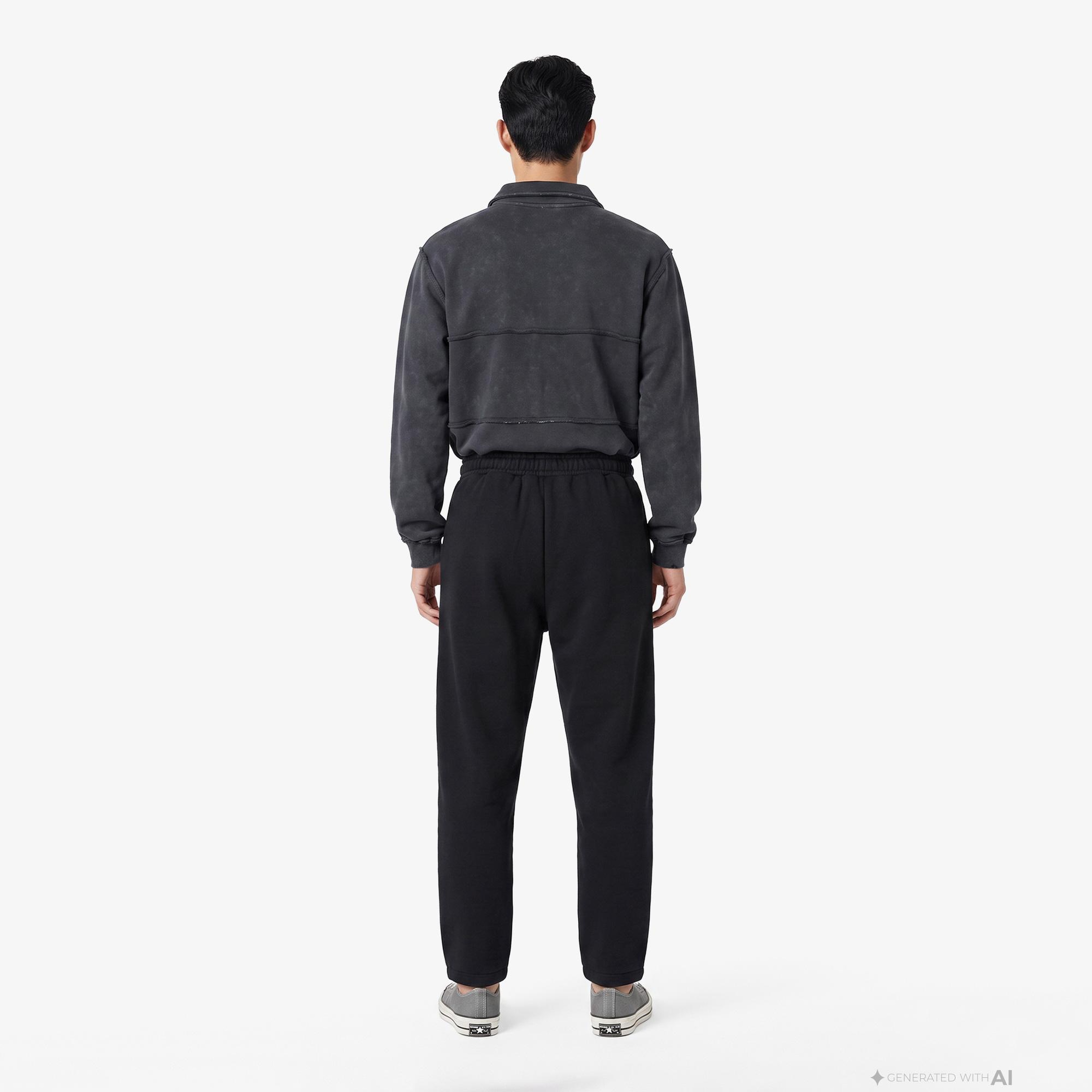 UNITED4 Regular Fit Kadın Siyah Eşofman Altı