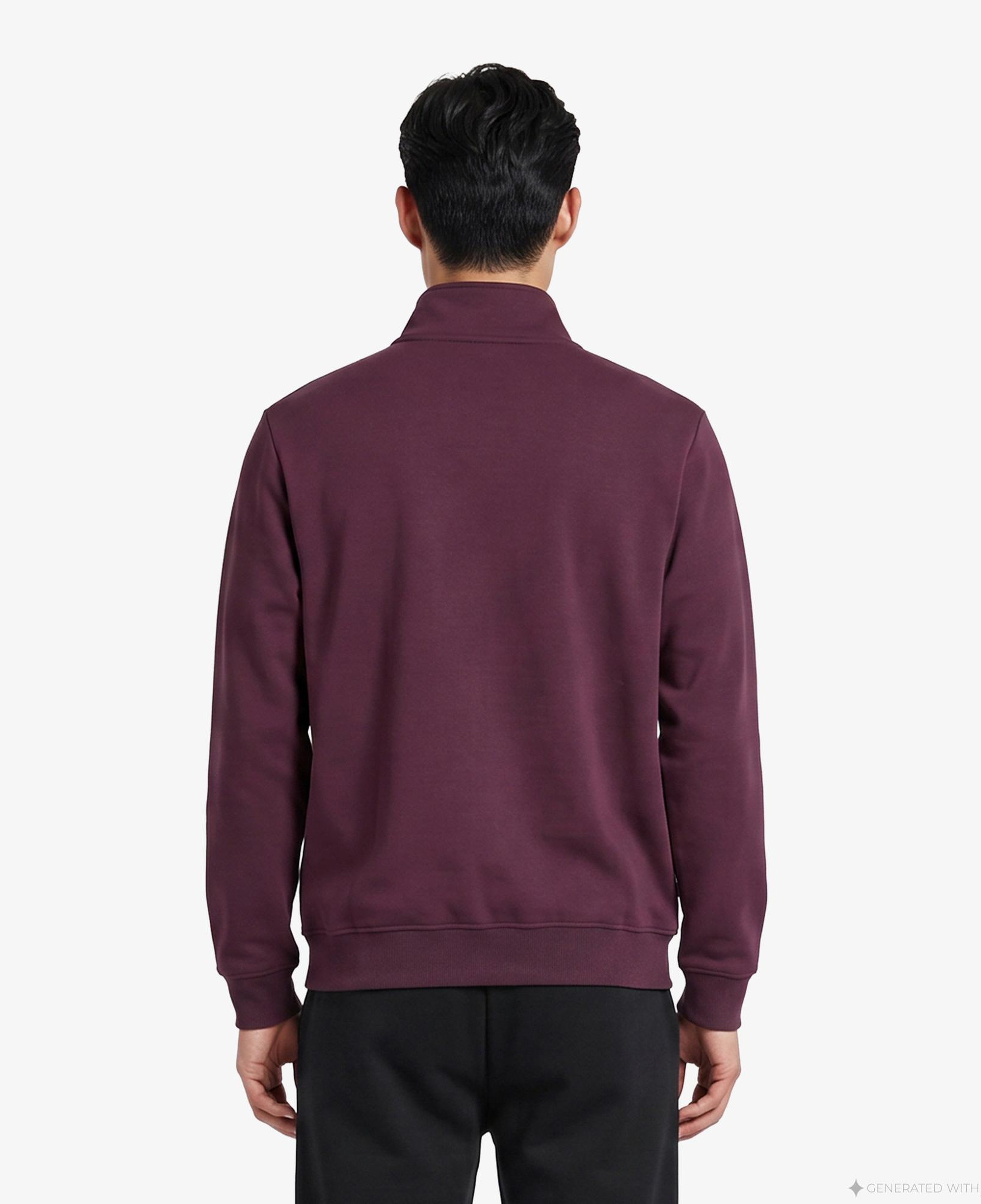 UNITED4 Regular Fit Erkek Bordo Sweatshirt