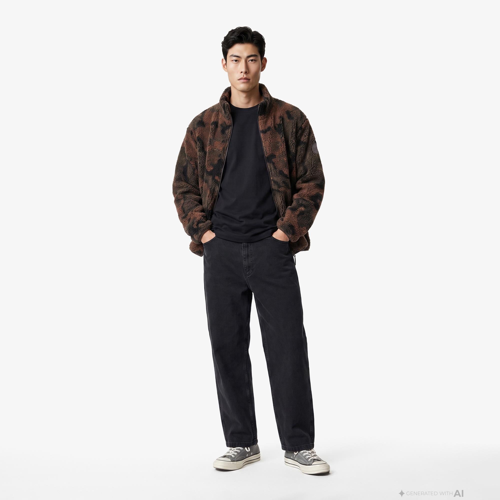 UNITED4 Regular Fit Erkek Kahverengi Mont