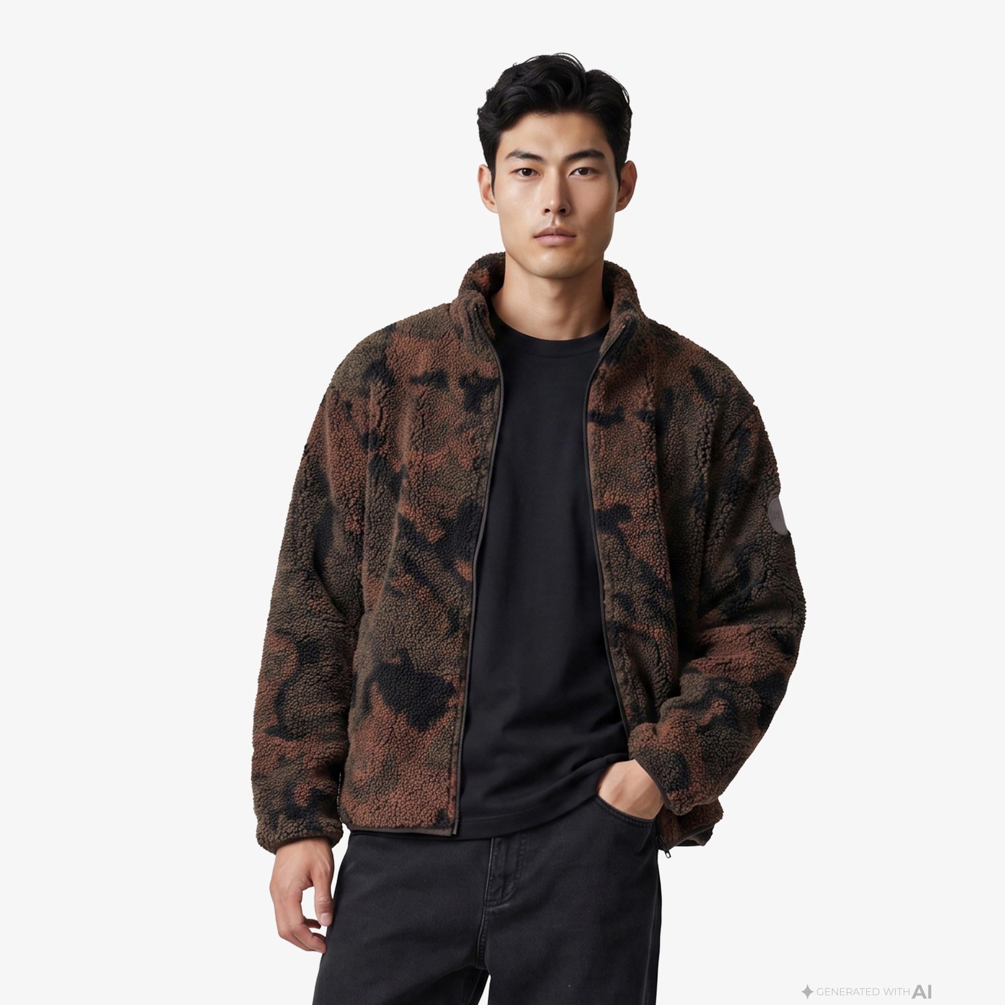 UNITED4 Regular Fit Erkek Kahverengi Mont