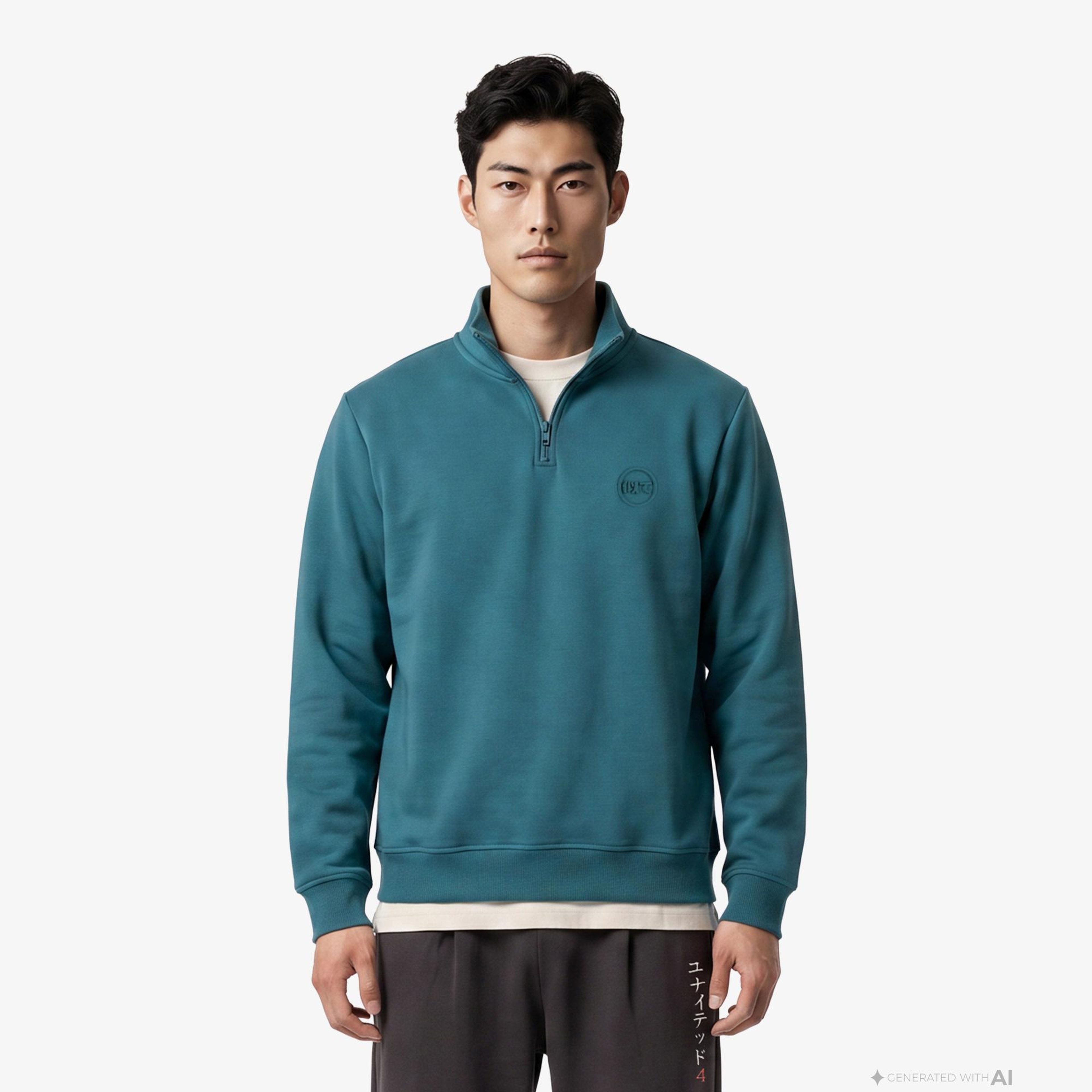 UNITED4 Regular Fit Erkek Yeşil Sweatshirt