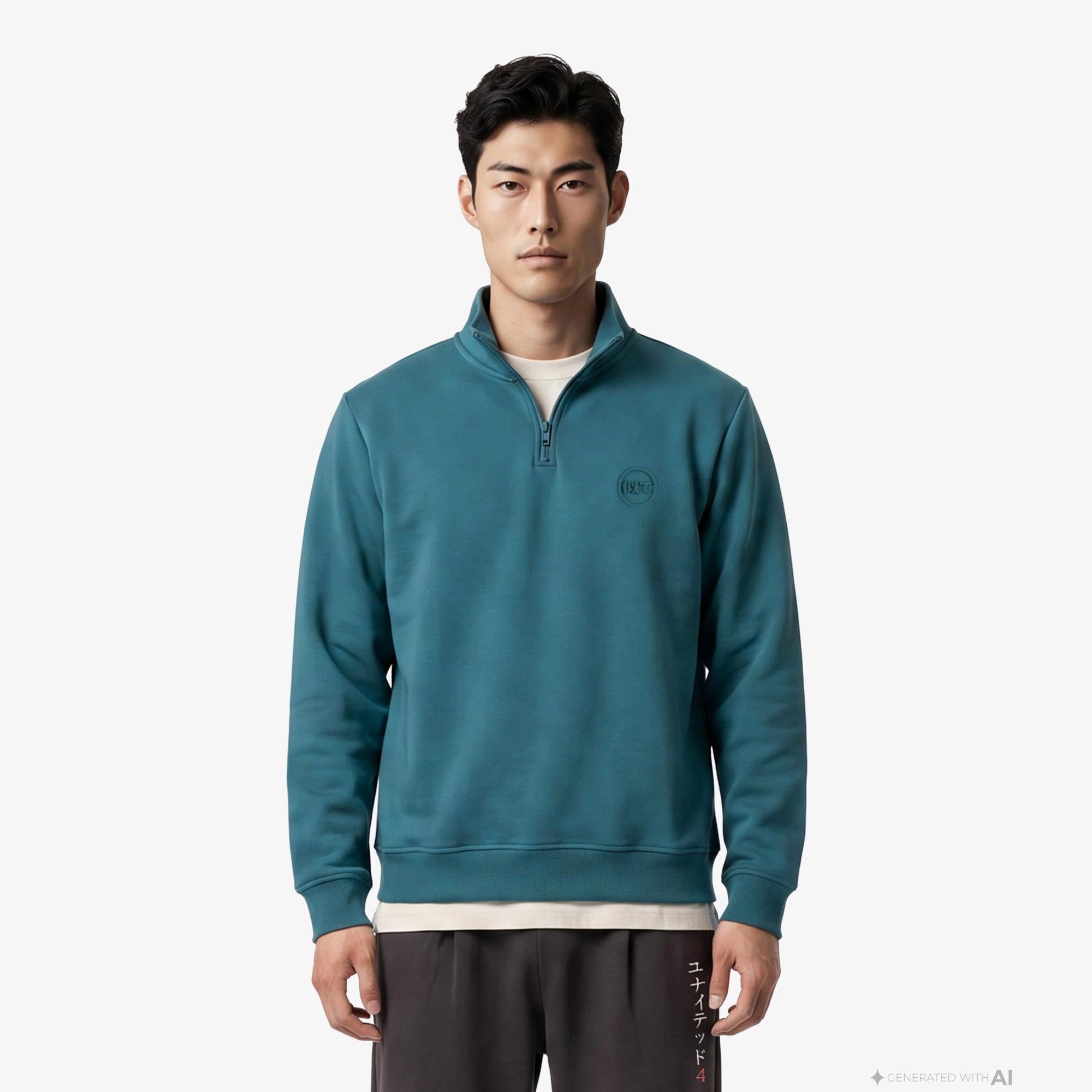 UNITED4 Regular Fit Erkek Yeşil Sweatshirt