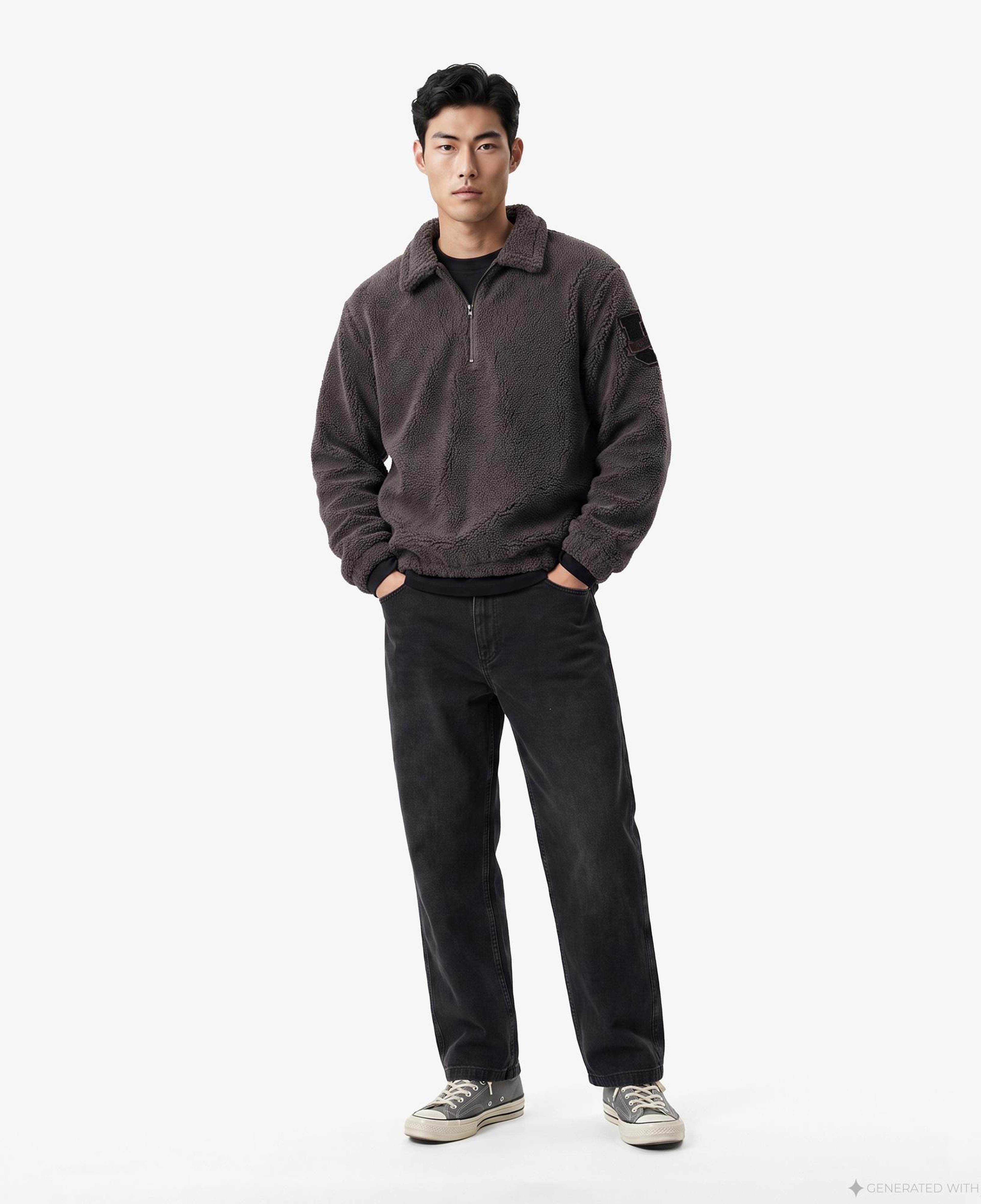 UNITED4 Regular Fit Erkek Kahverengi Sweatshirt