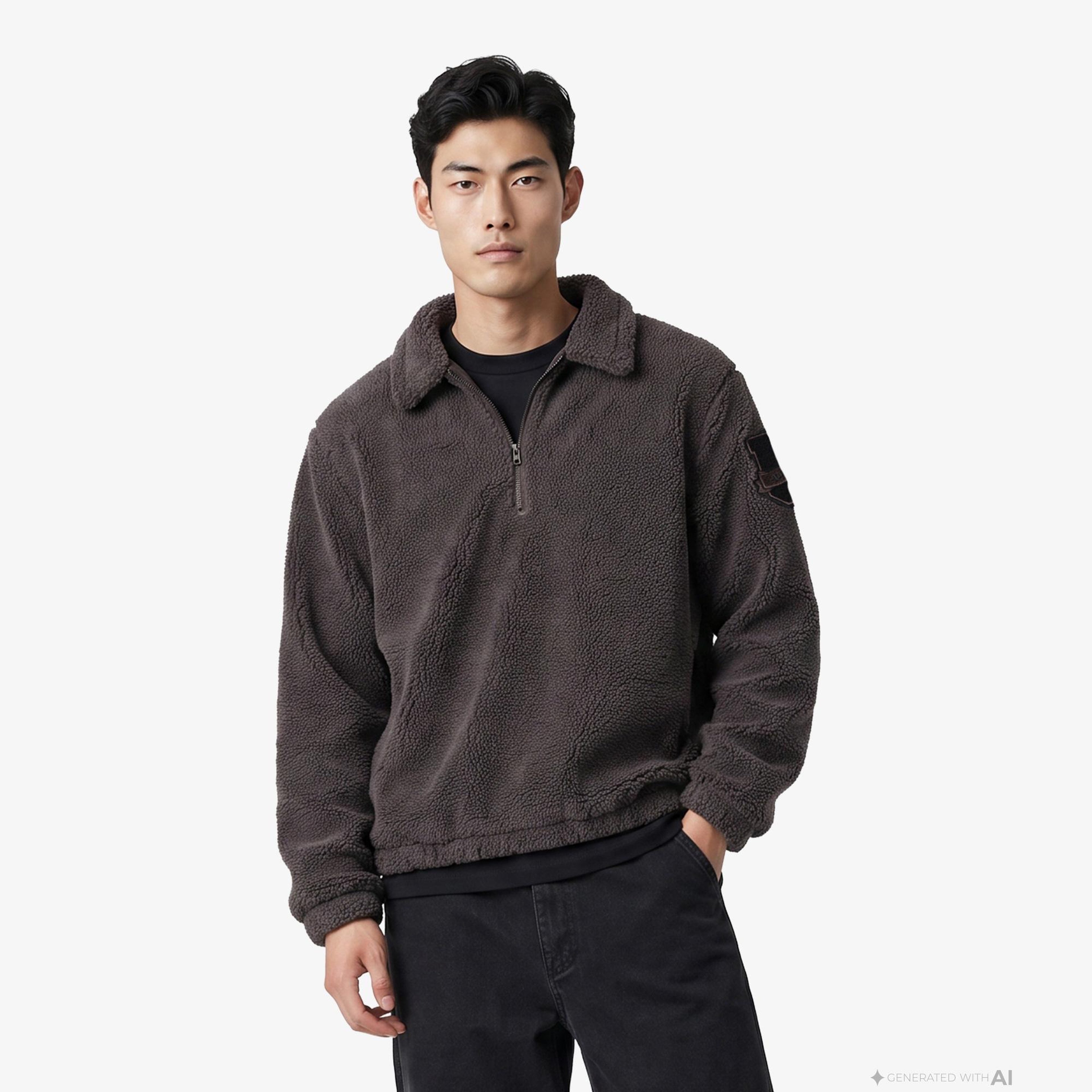 UNITED4 Regular Fit Erkek Kahverengi Sweatshirt