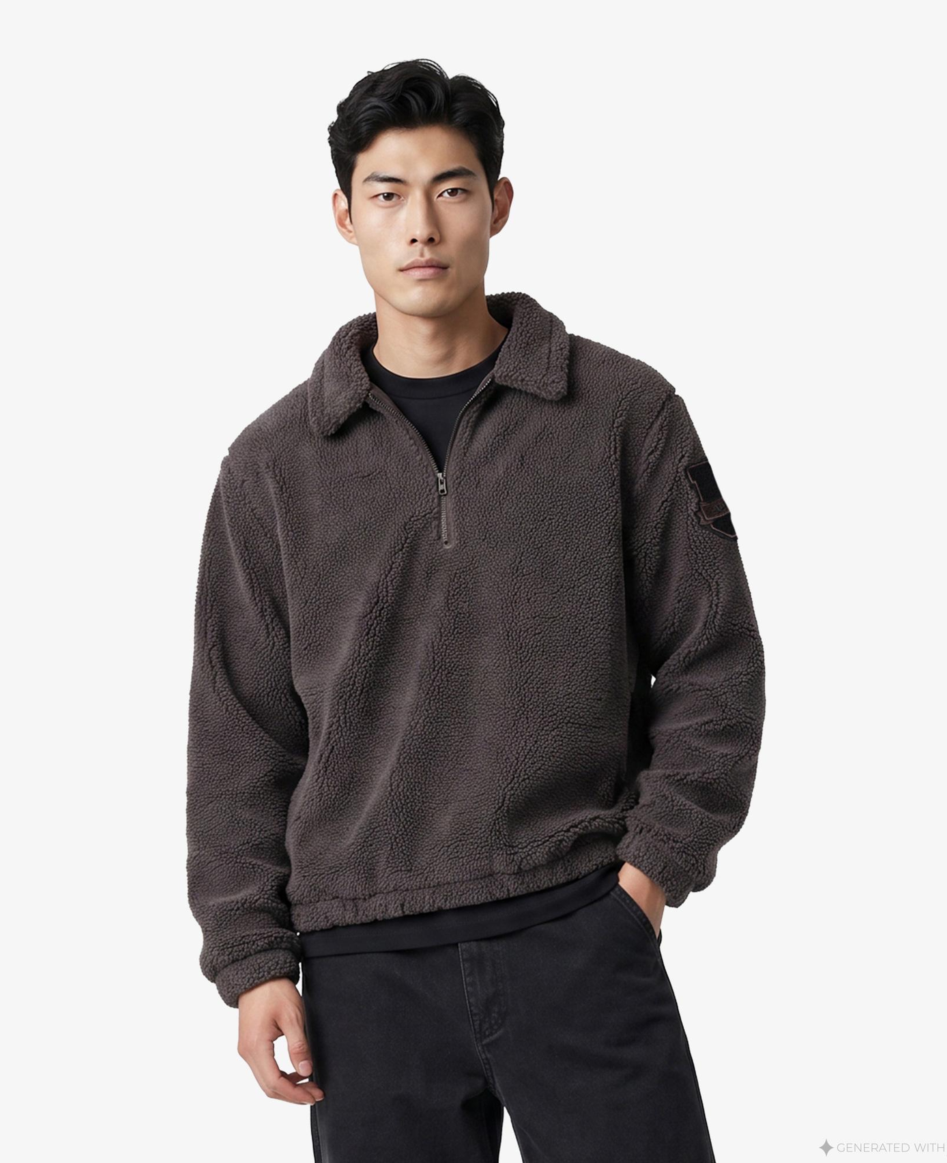 UNITED4 Regular Fit Erkek Kahverengi Sweatshirt