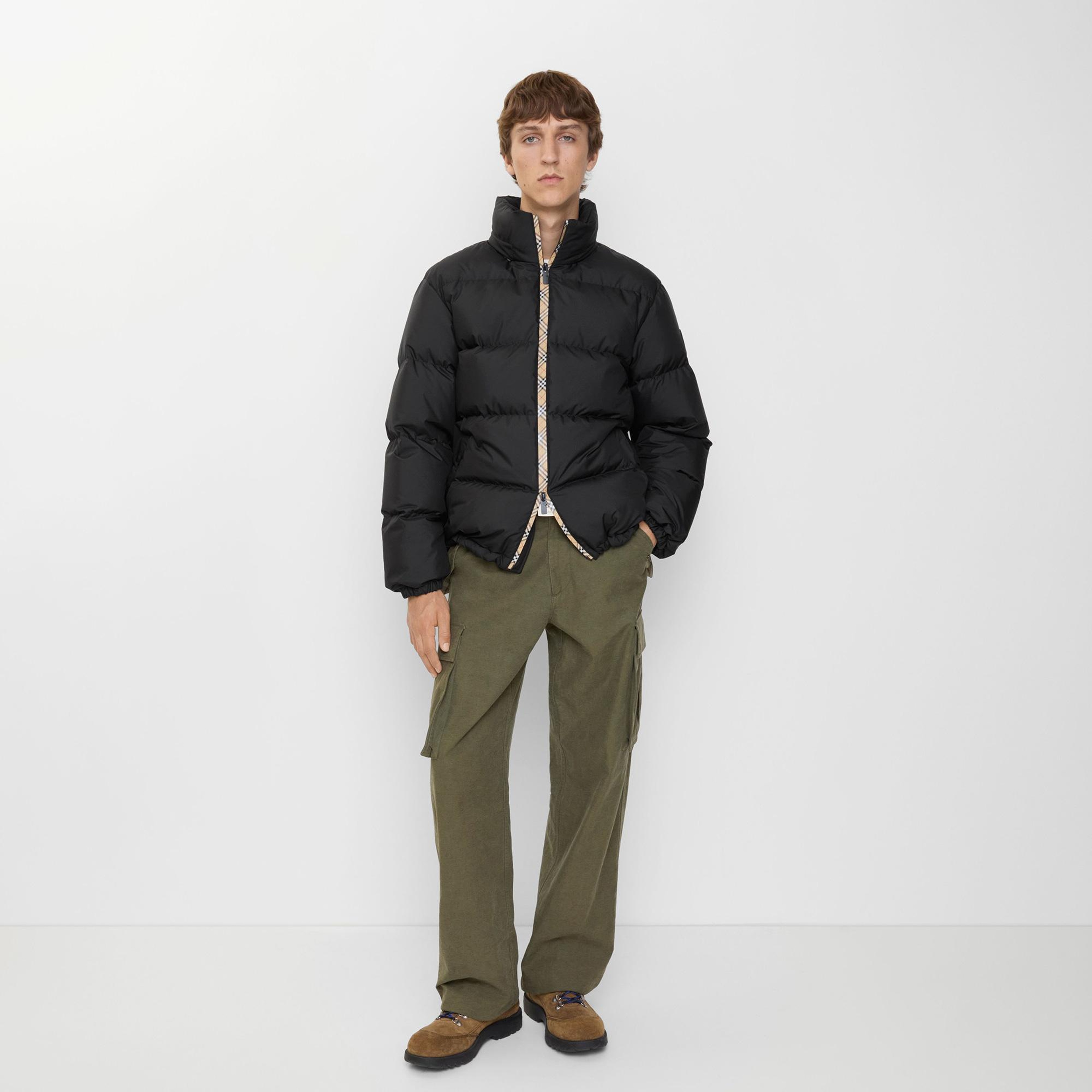Burberry Snowdon Erkek Siyah Mont