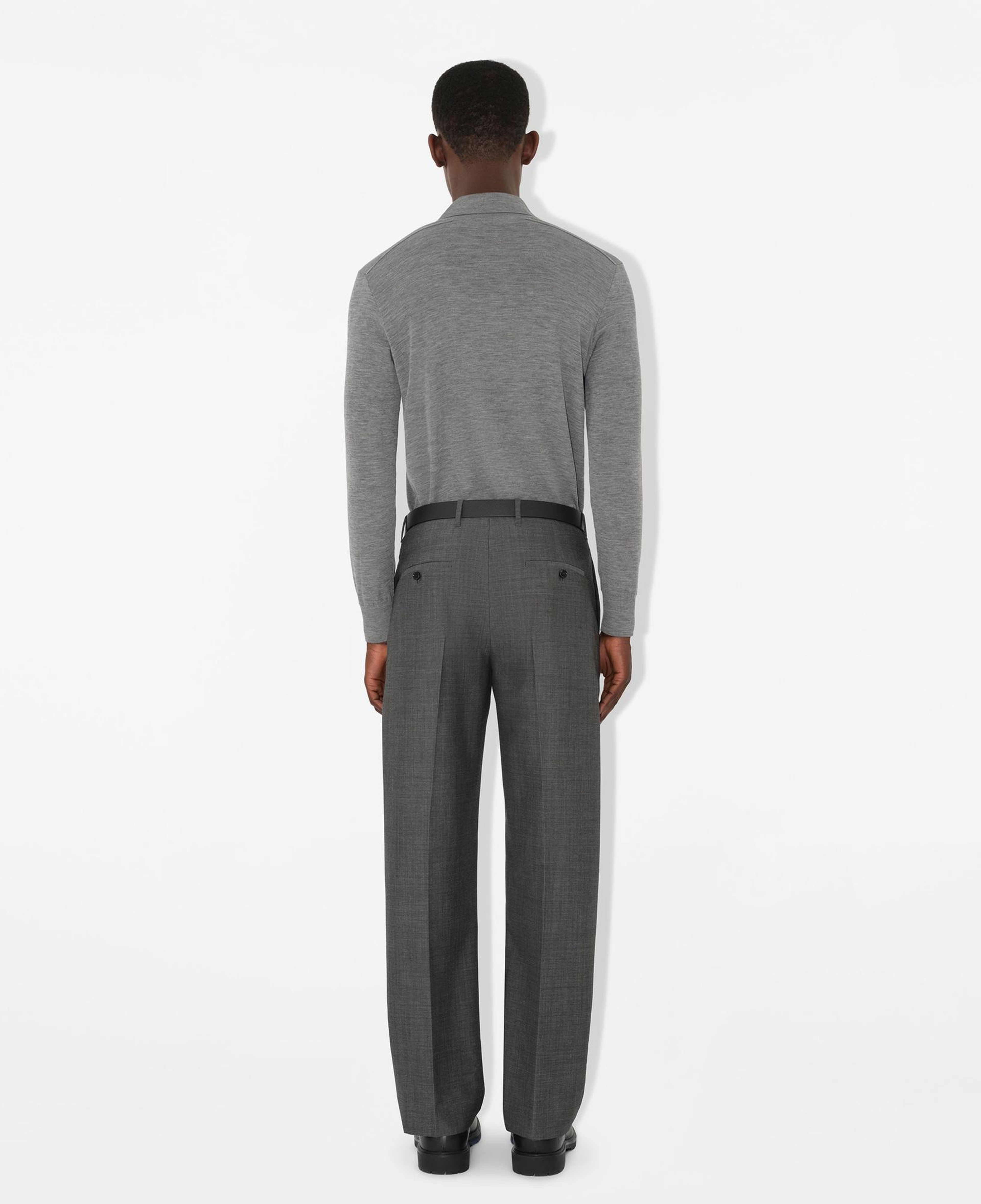 Burberry Marcus Long-Sleeve Wool Erkek Gri Triko
